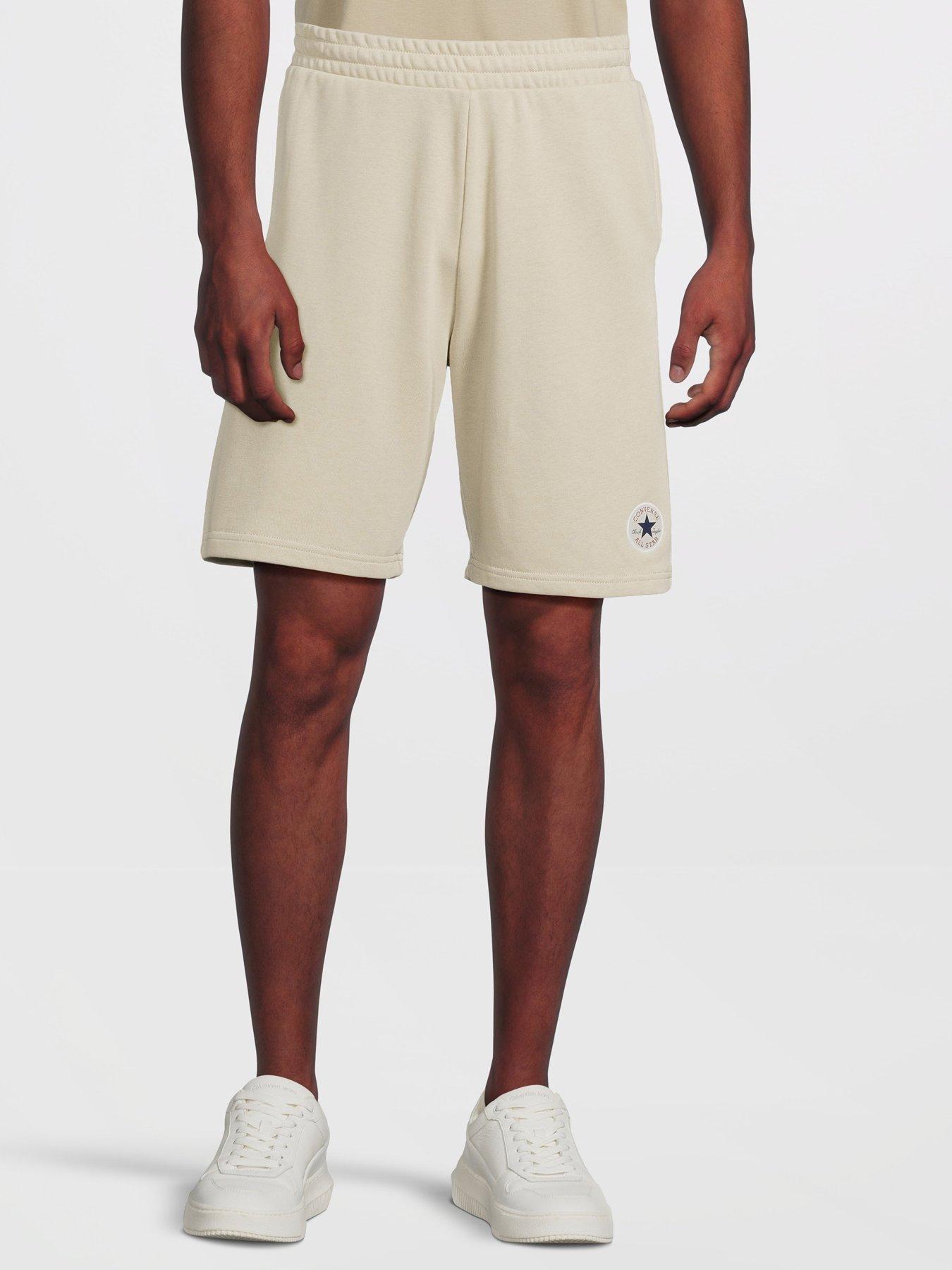 Converse Mens Go-To Chuck Taylor Patch 9-Inch Shorts Pale