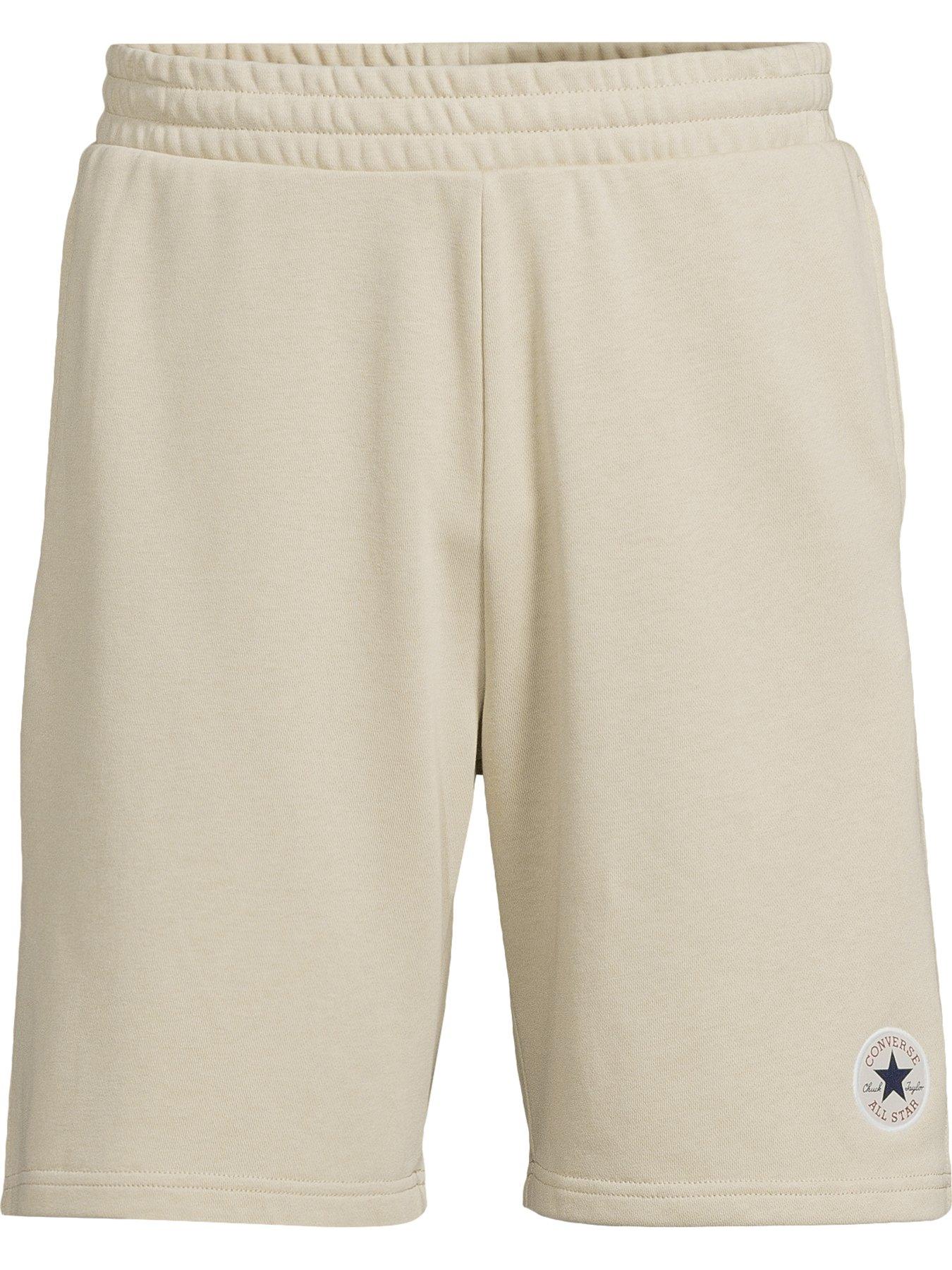 Converse Mens Go-To Chuck Taylor Patch 9-Inch Shorts Pale