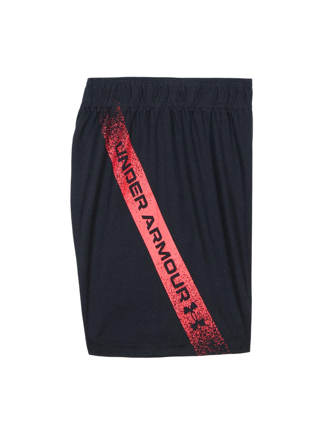  image of under-armour-kids-boys-tech-fade-t-shirt-and-short-set-red