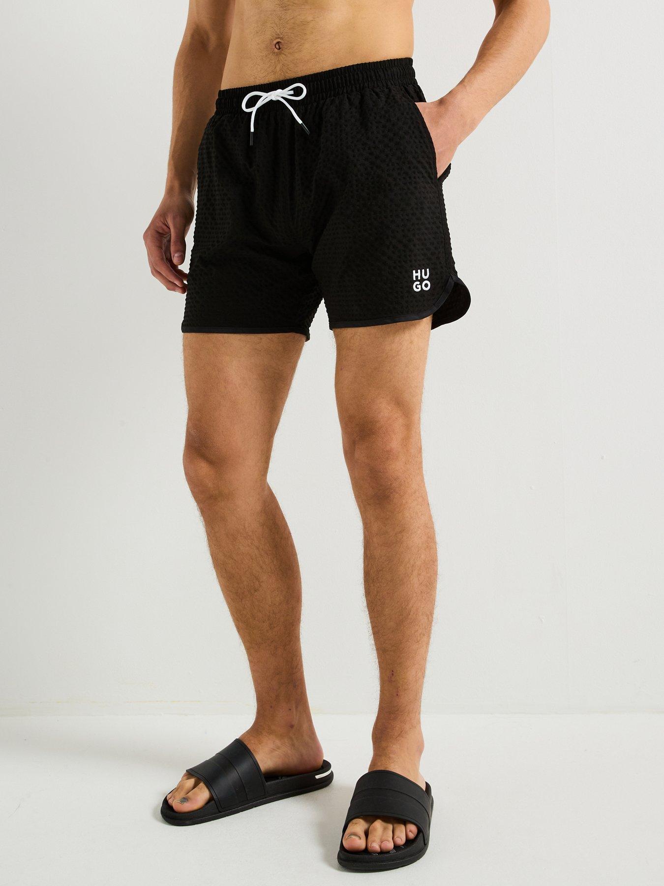 HUGO Chaffle Swim Shorts - Black