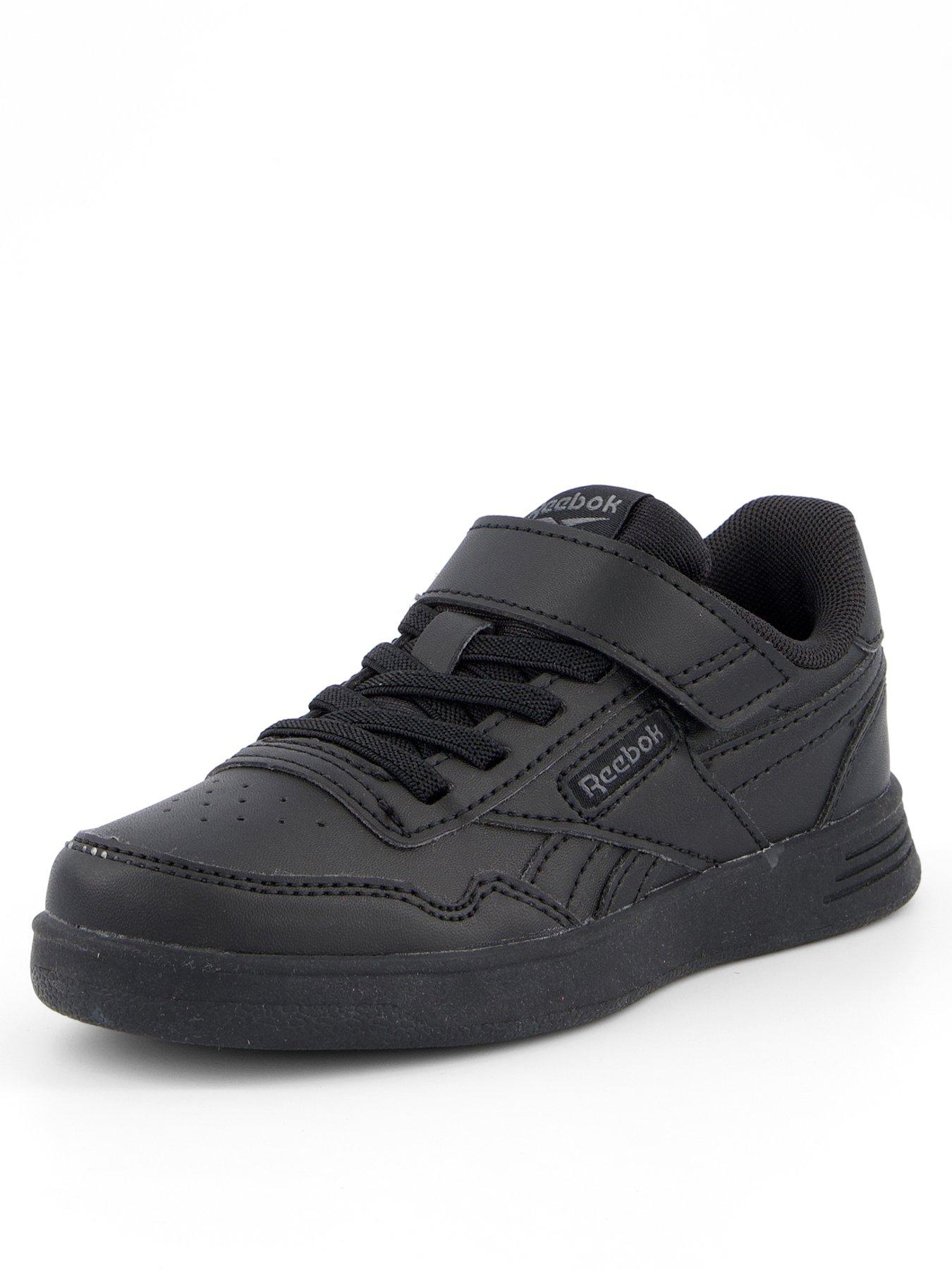  image of reebok-kids-court-advance-elastic-amp-top-strap-trainers