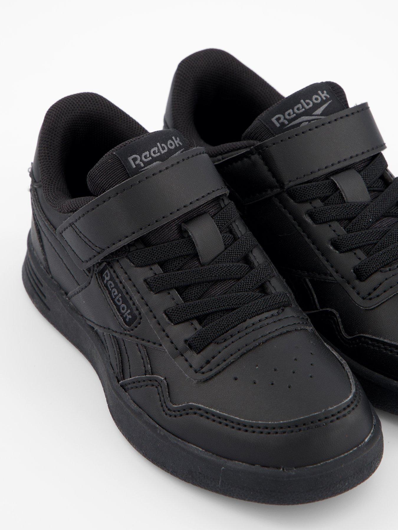  image of reebok-kids-court-advance-elastic-amp-top-strap-trainers