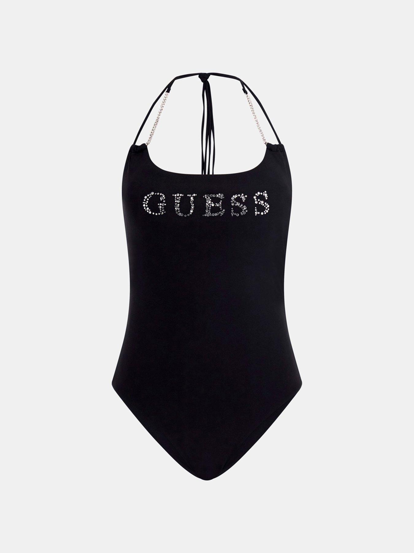 Image 5 of 5 of Guess Logo One-piece Swimsuit - Black