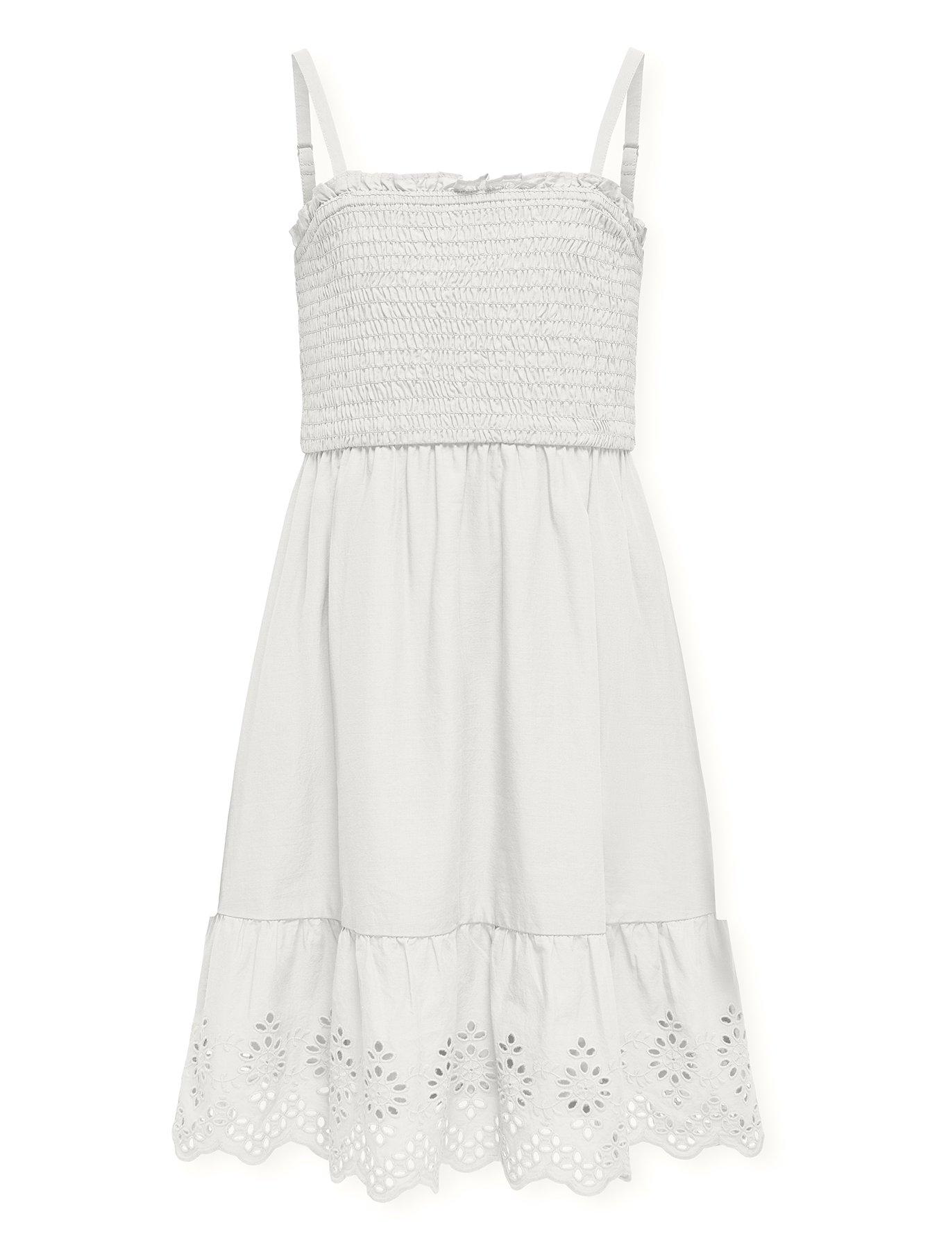  image of only-kids-girls-smocked-strappy-dress-cloud-dancer