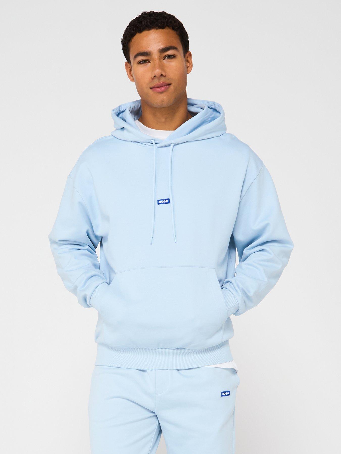  image of hugo-blue-nalonsonap-tab-logo-overhead-jersey-tracksuit-light-blue