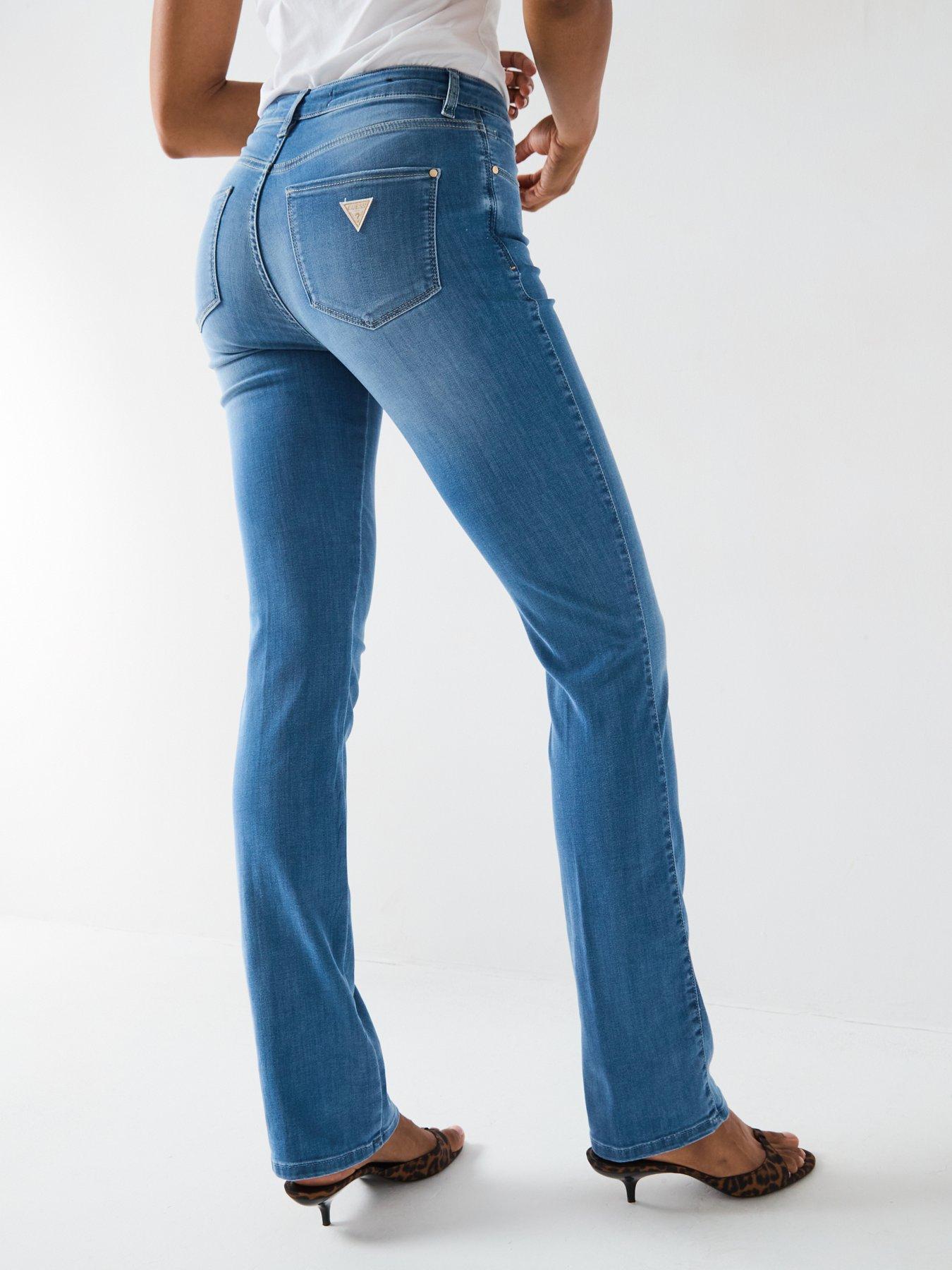 Image 2 of 6 of Guess Sexy Flare Jeans - Blue