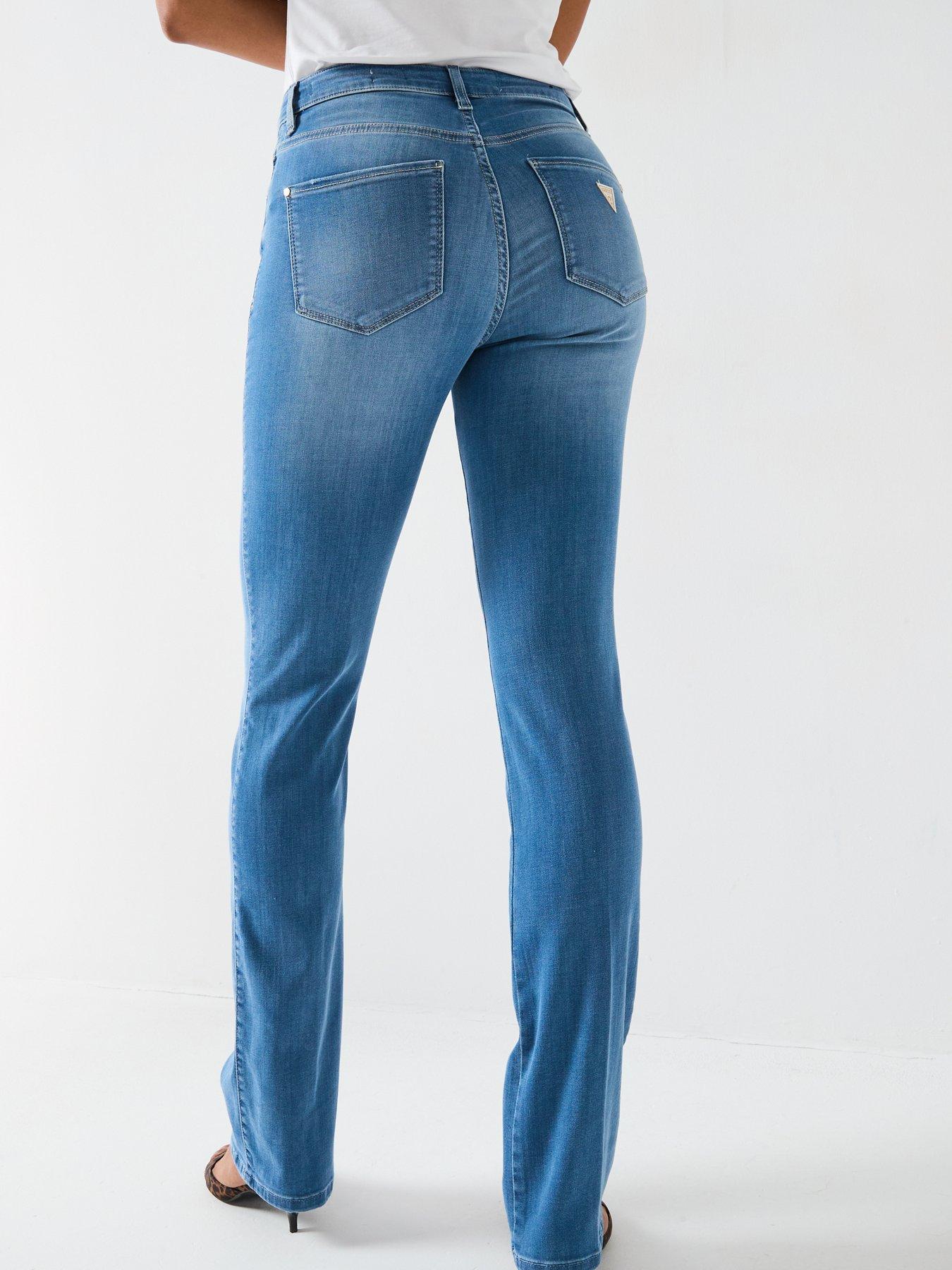Image 6 of 6 of Guess Sexy Flare Jeans - Blue
