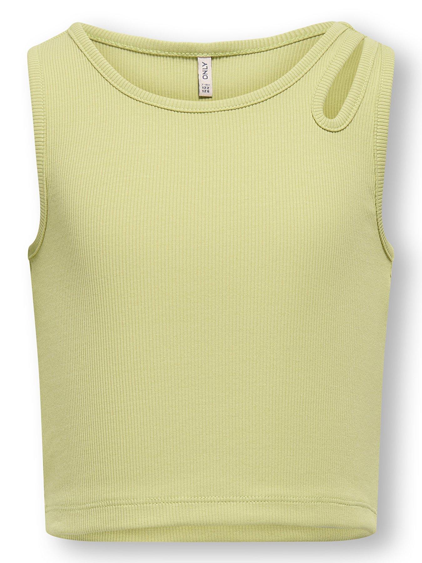 undefined Girls Cut Out Vest Top - Nile