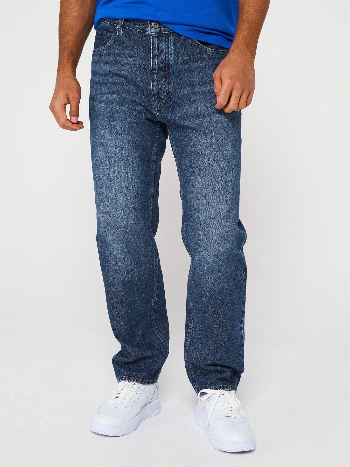  image of hugo-blue-jonah-straight-fit-jeans-navy