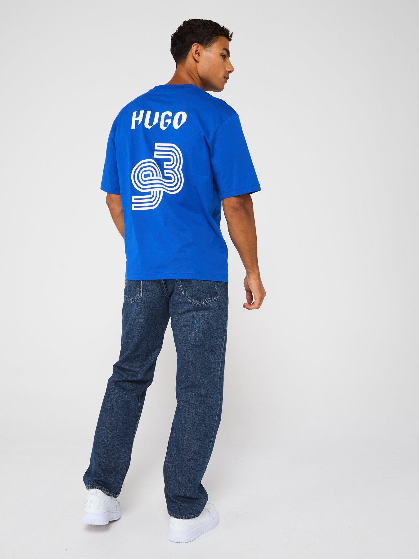  image of hugo-blue-jonah-straight-fit-jeans-navy