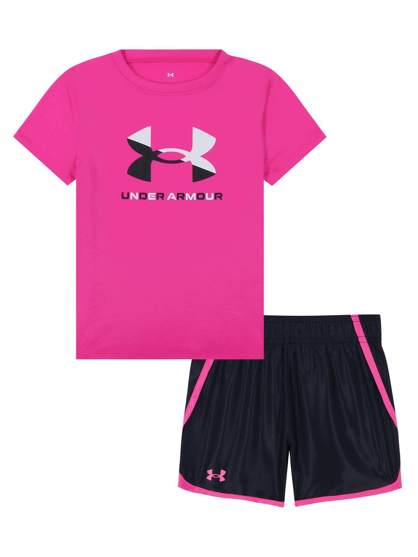 under-armour-kids-girls-logo-woven-short-set-rebel-pink