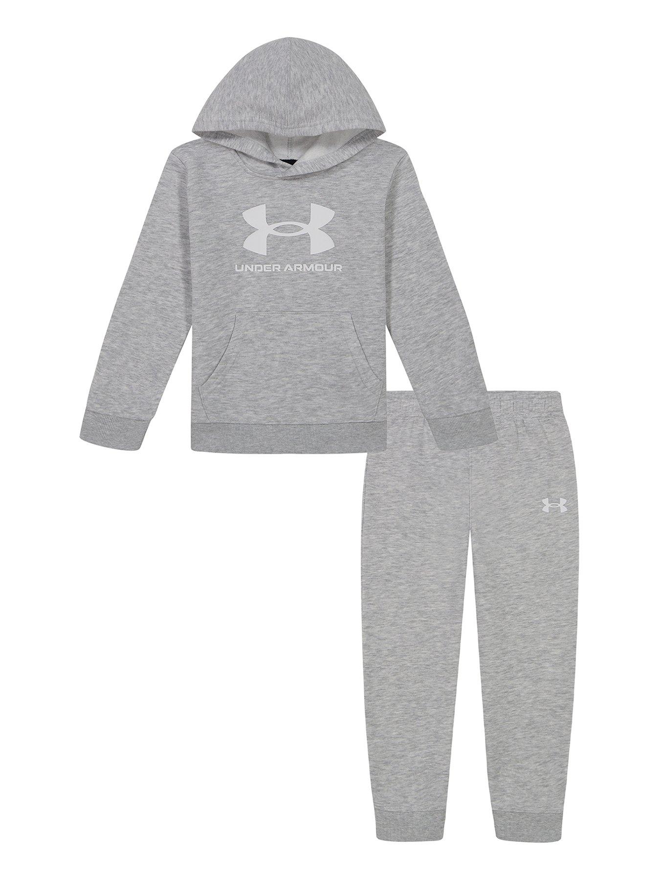 UNDER ARMOUR Kids Boys Big Logo Set - Grey