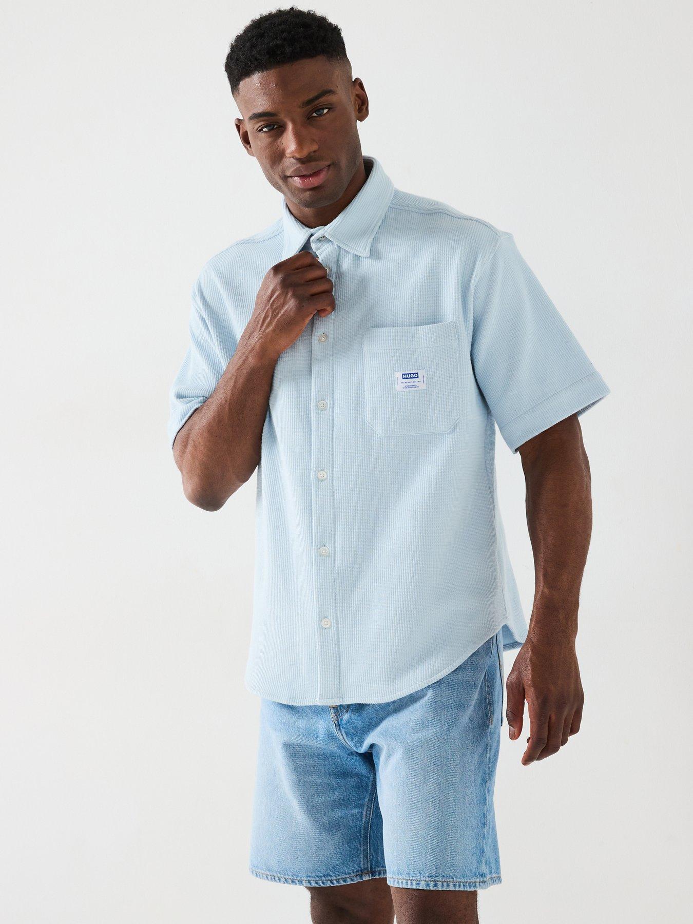 hugo-blue-ebronn-waffle-short-sleeve-shirt--light-blue