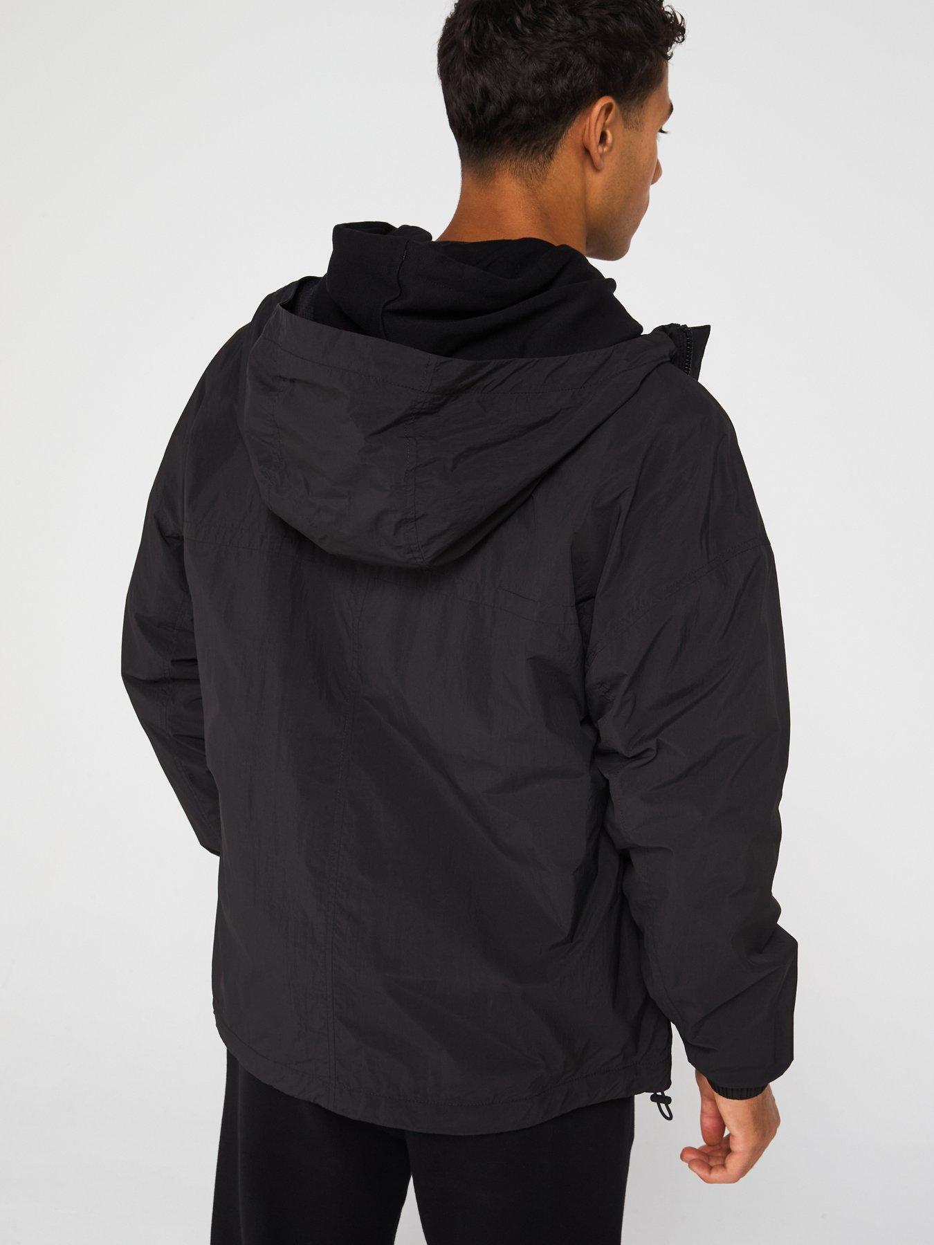  image of hugo-blue-bod2521-lightweight-windbreaker-black