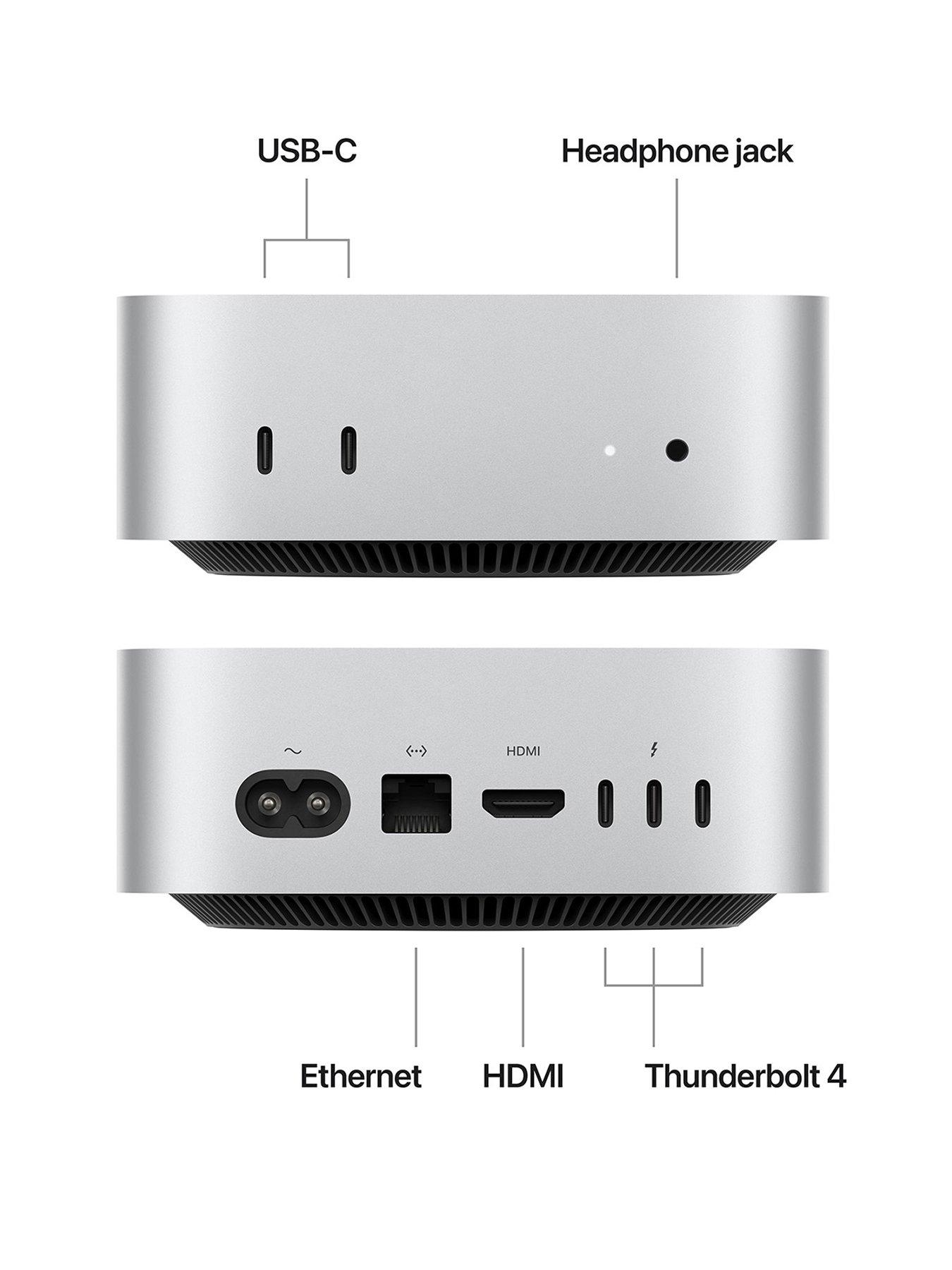 Image 2 of 8 of Apple Mac mini (M4, 2024) with 10-core CPU and 10-core GPU, 16GB, 512GB SSD - Silver