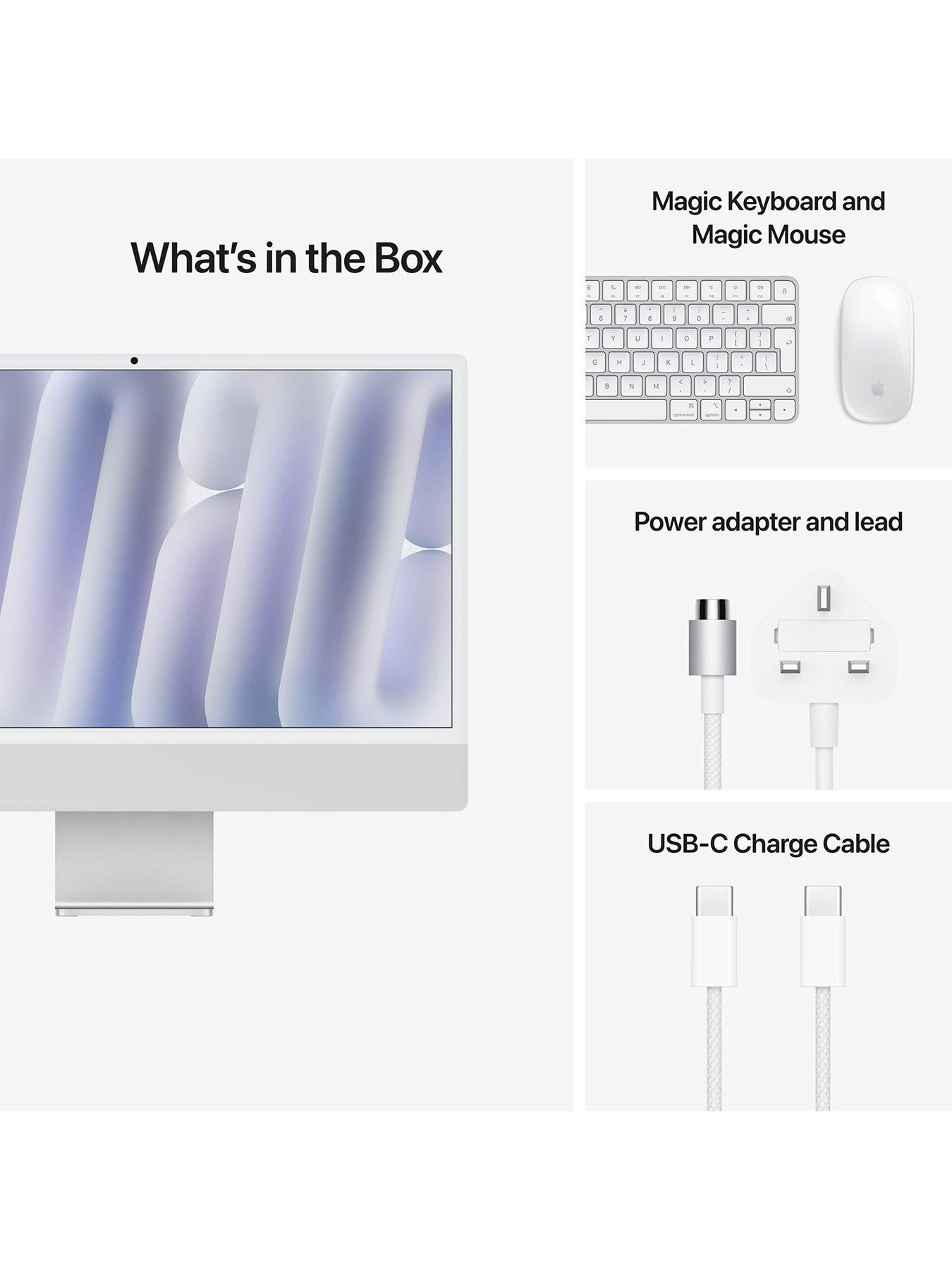 Apple iMac (M4, 2024) 24 inch with Retina 4.5K display, 8-core CPU