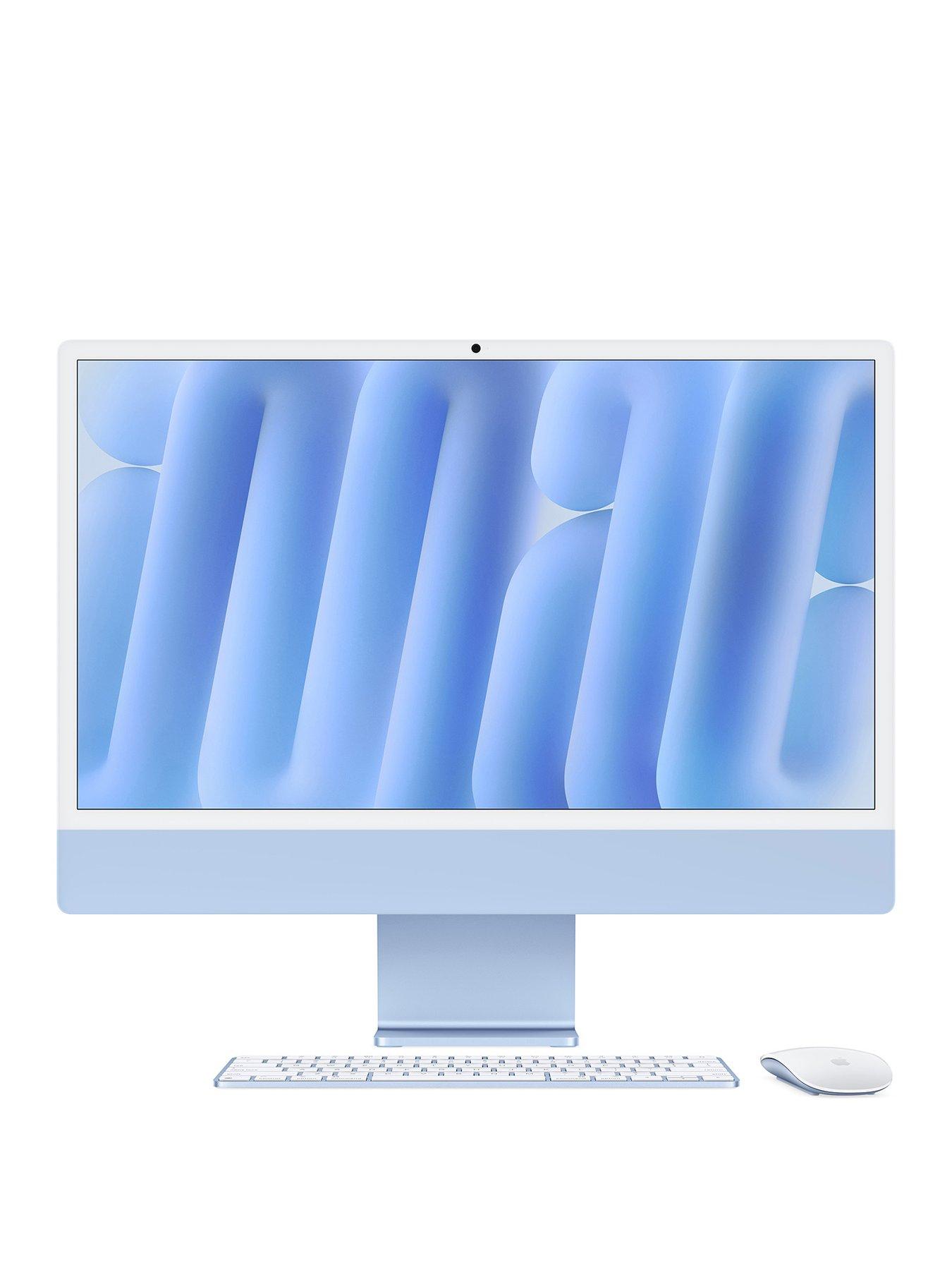 undefined iMac (M4, 2024) 24 inch with Retina 4.5K display, 8-core CPU and 8-core GPU, 16GB, 256GB SSD - Blue