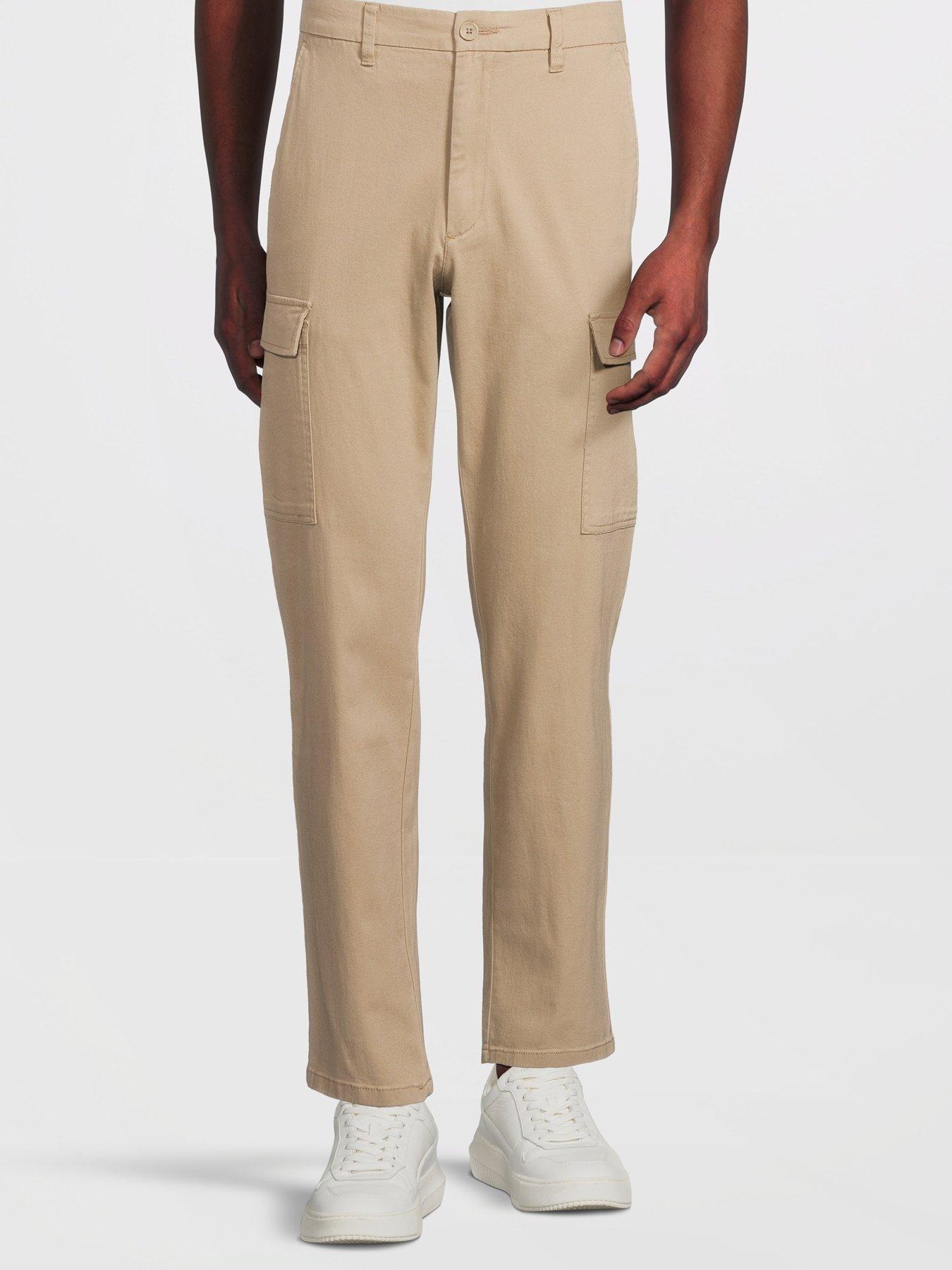 ONLY & SONS Nicky Straight Fit Cargo Trousers - Chinchilla