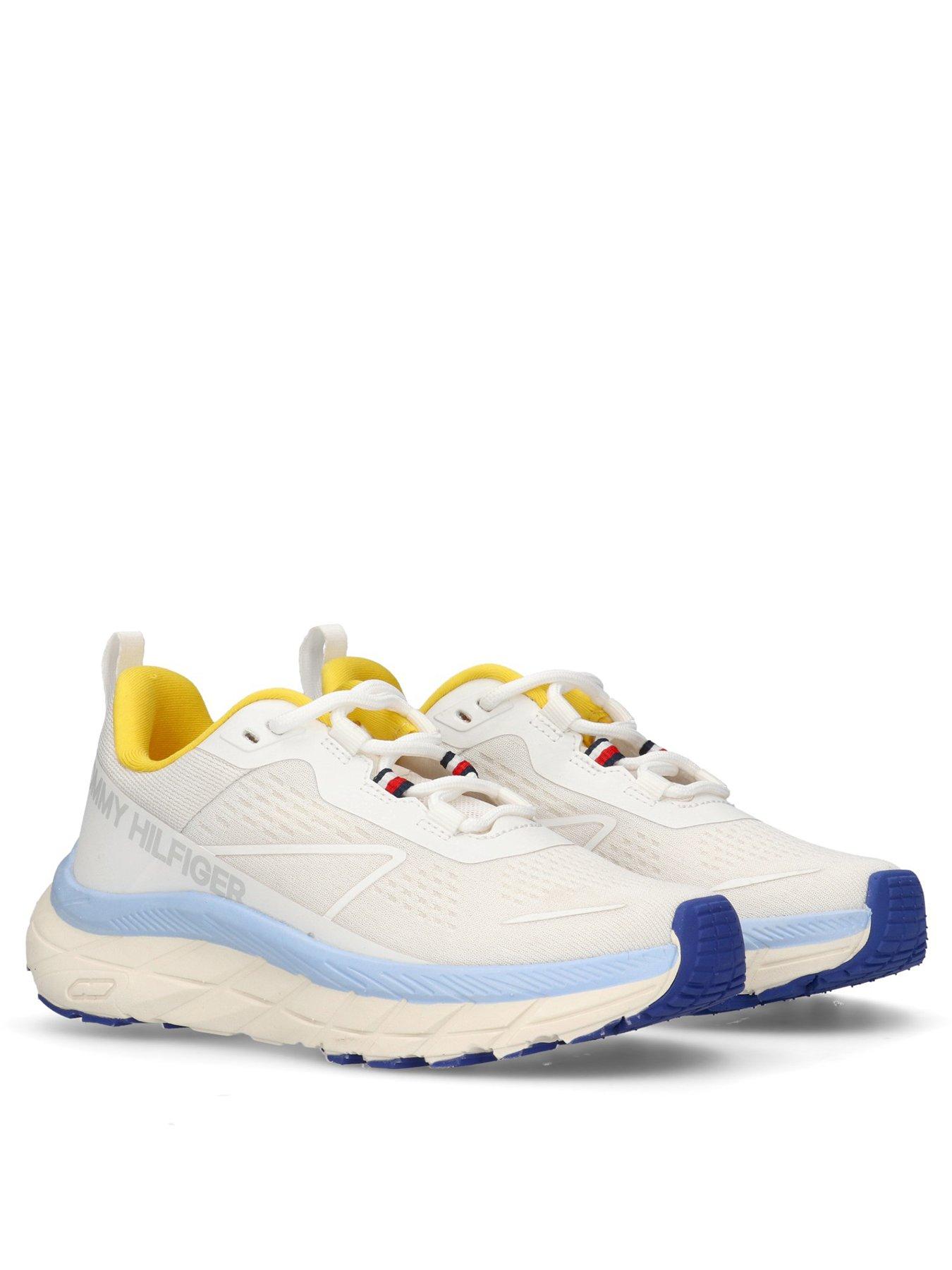  image of tommy-hilfiger-boys-low-cut-lace-up-sneakers-white