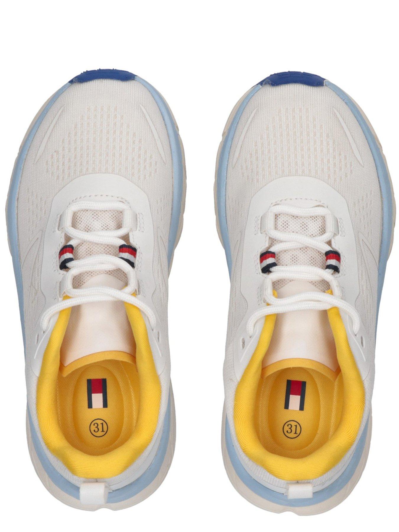  image of tommy-hilfiger-boys-low-cut-lace-up-sneakers-white