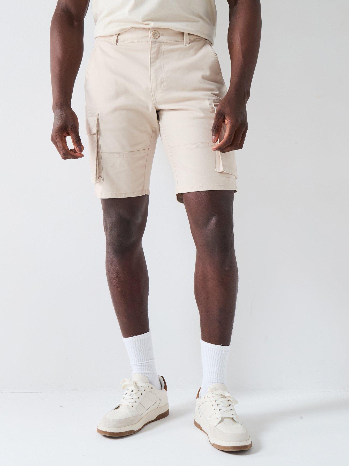 undefined Cam Stage Regular Fit Cargo Shorts - Silver Lining