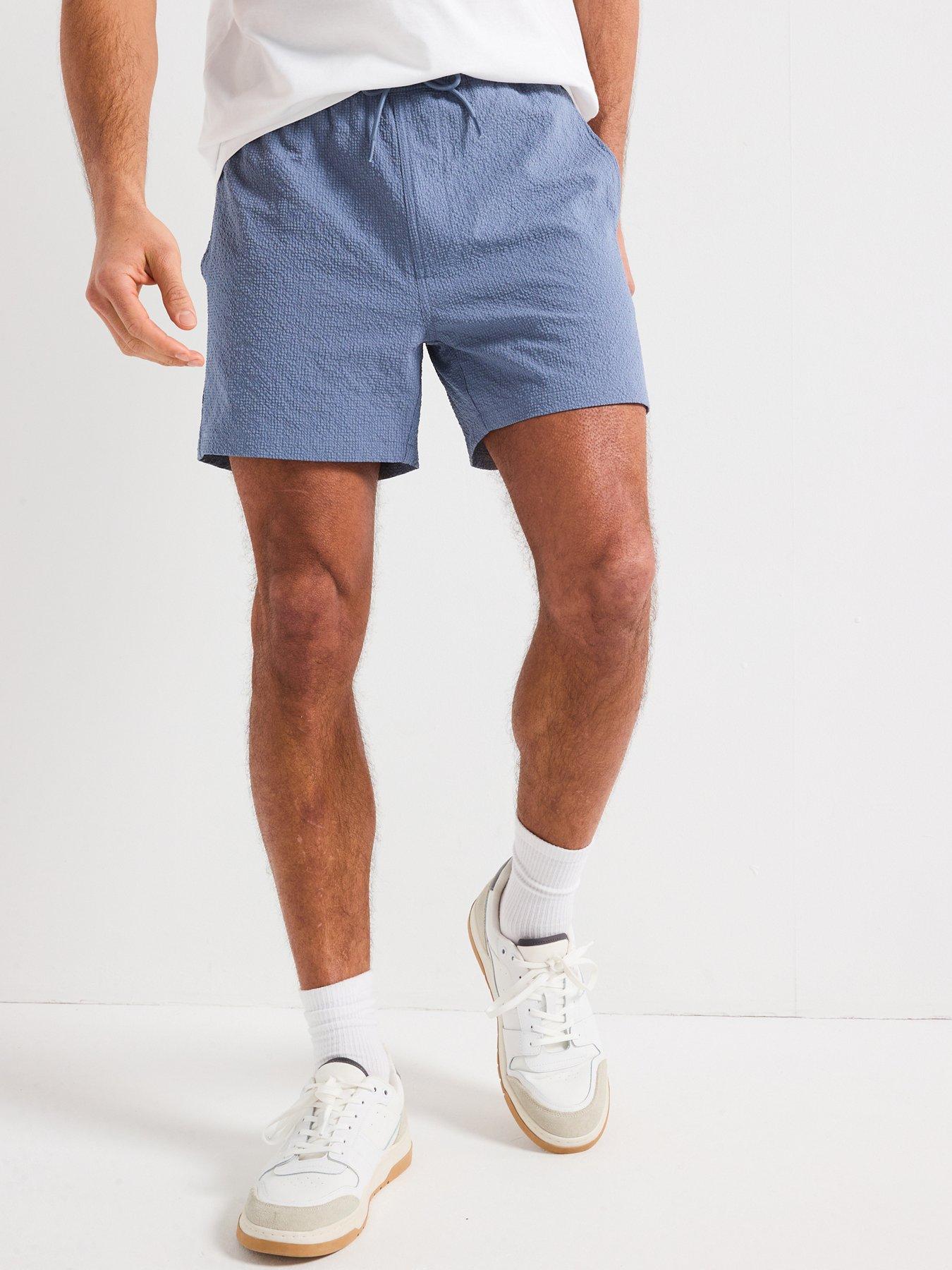  image of only-sons-only-amp-sons-ted-life-solid-seersucker-swim-shorts