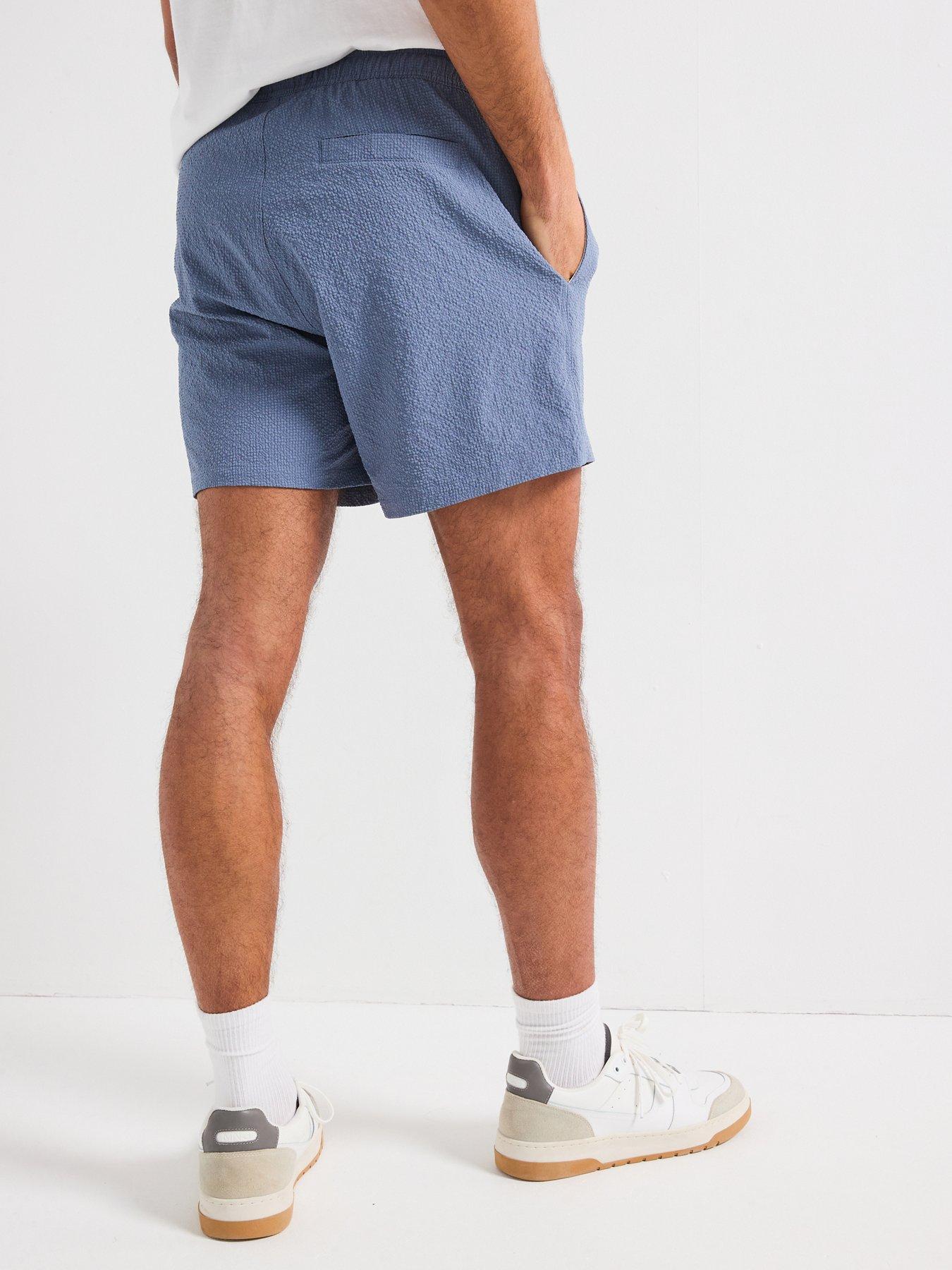  image of only-sons-only-amp-sons-ted-life-solid-seersucker-swim-shorts