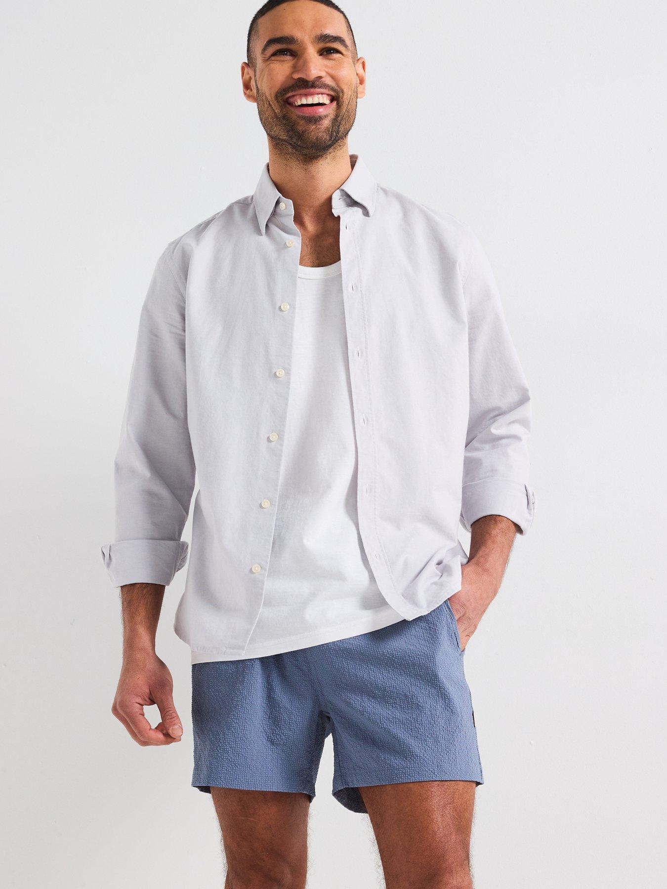  image of only-sons-only-amp-sons-ted-life-solid-seersucker-swim-shorts