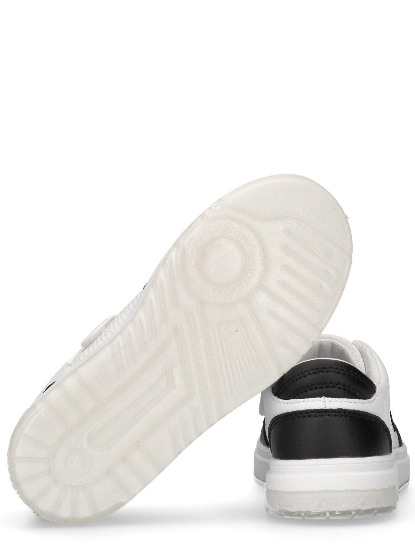  image of calvin-klein-jeans-kids-low-cut-lace-up-trainers-white