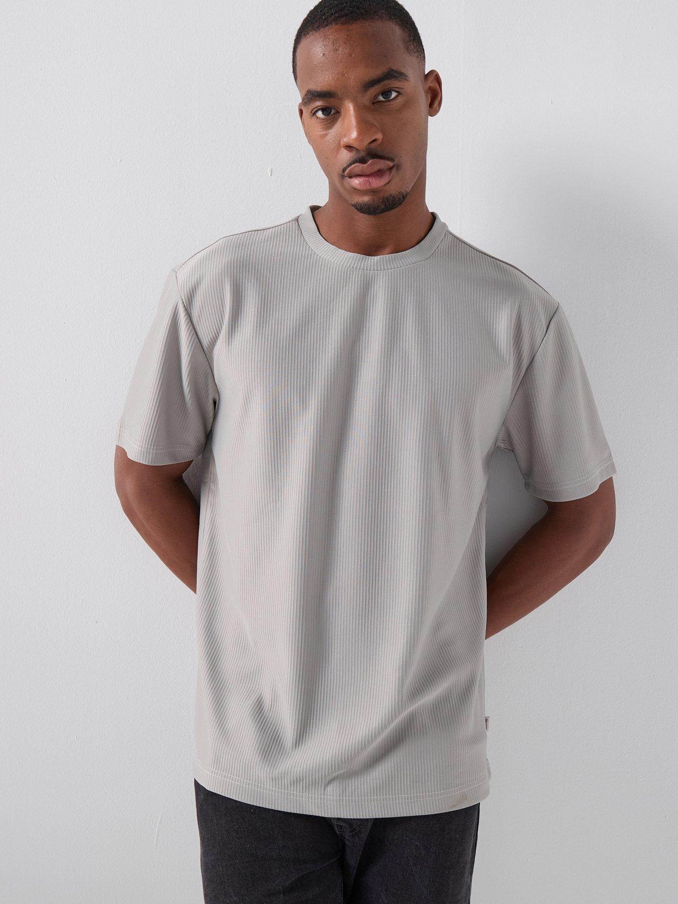 ONLY & SONS Fred Life Relaxed Plizze T-shirt - Limestone