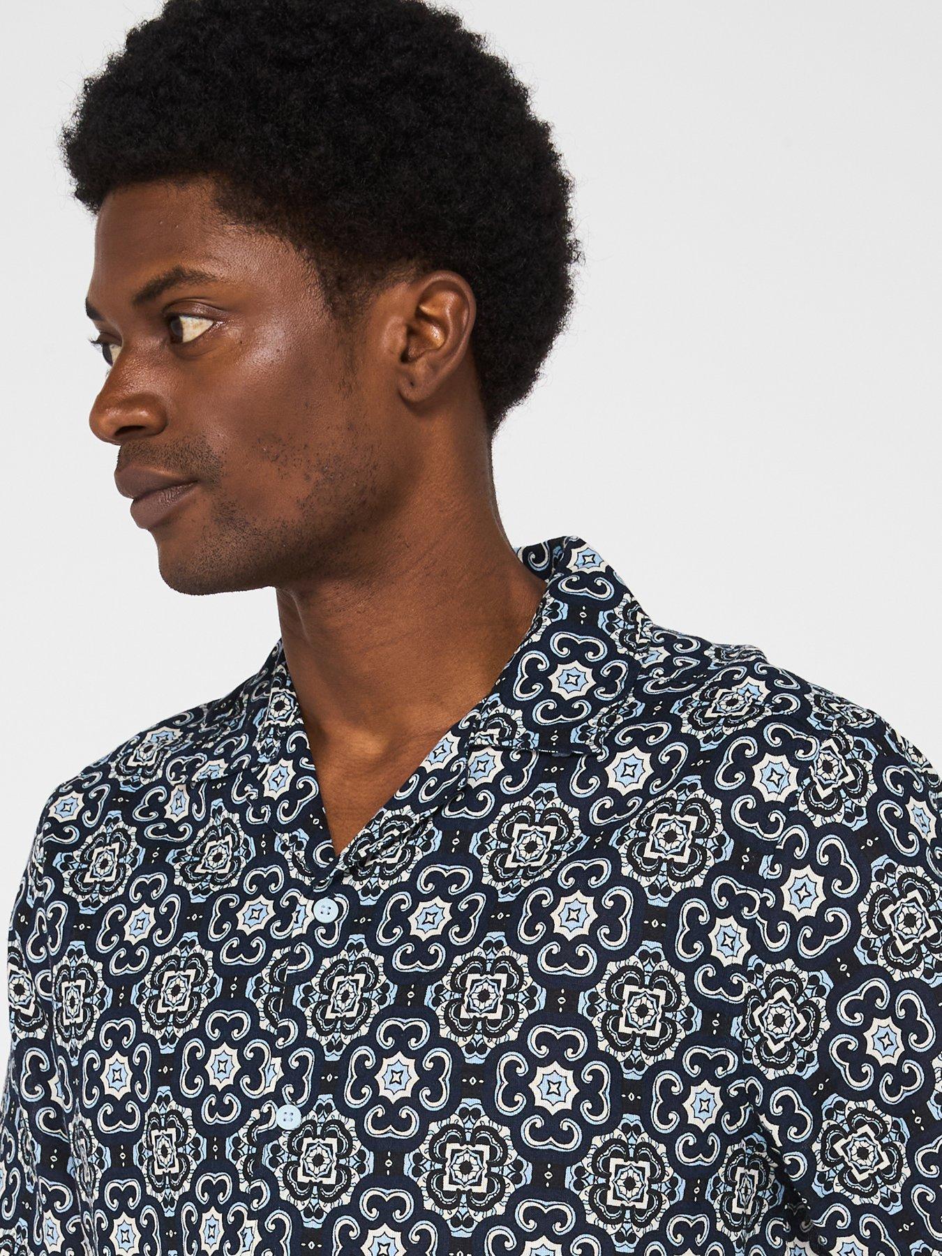 Image 4 of 4 of ONLY & SONS Caiden Regular Fit Shirt - Cerulean Lisabon