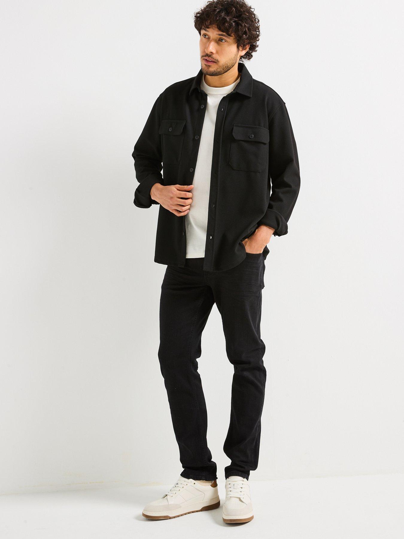 Image 3 of 4 of ONLY & SONS Loom Slim Fit Jeans - Black