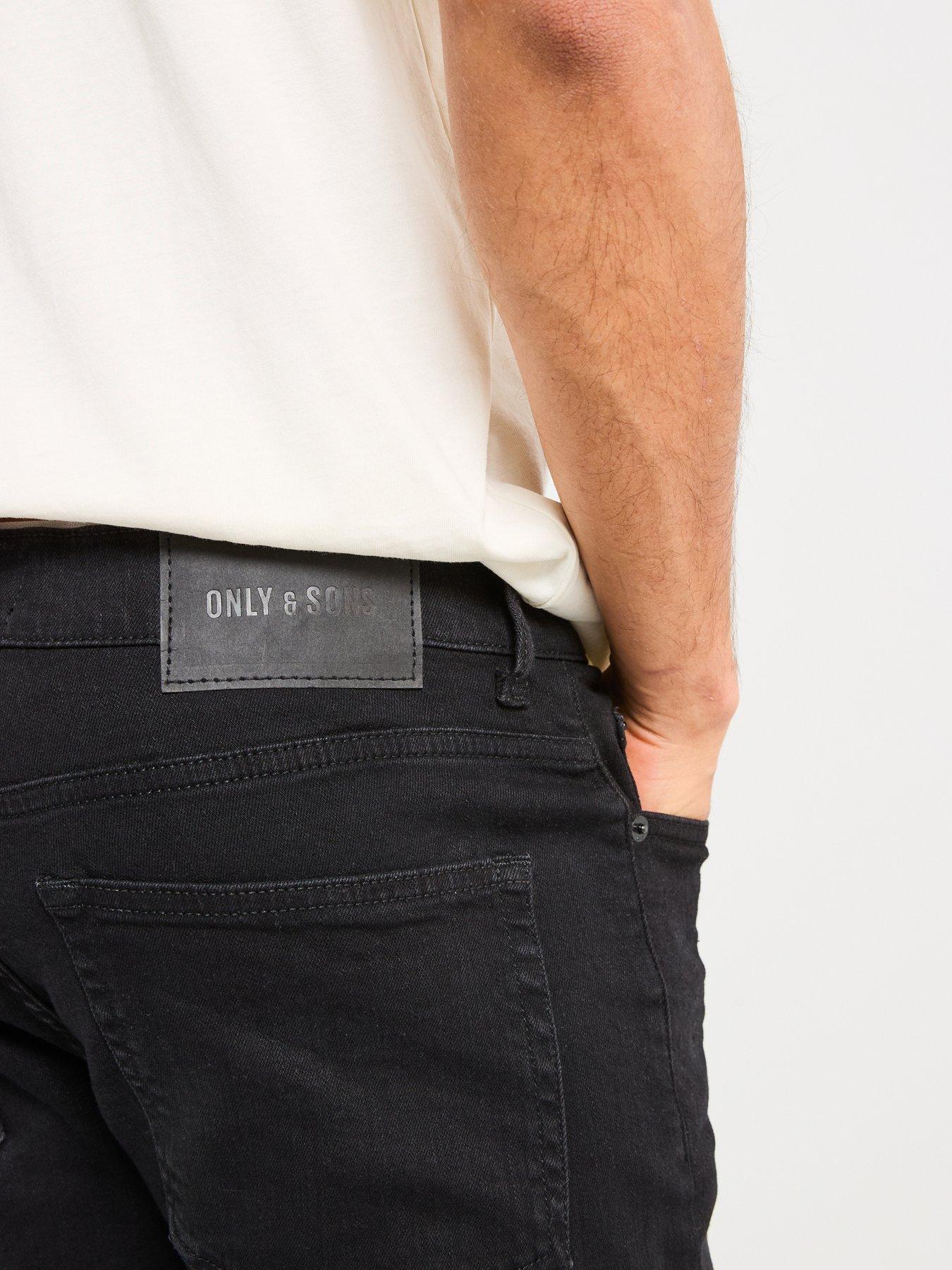 Image 4 of 4 of ONLY & SONS Loom Slim Fit Jeans - Black