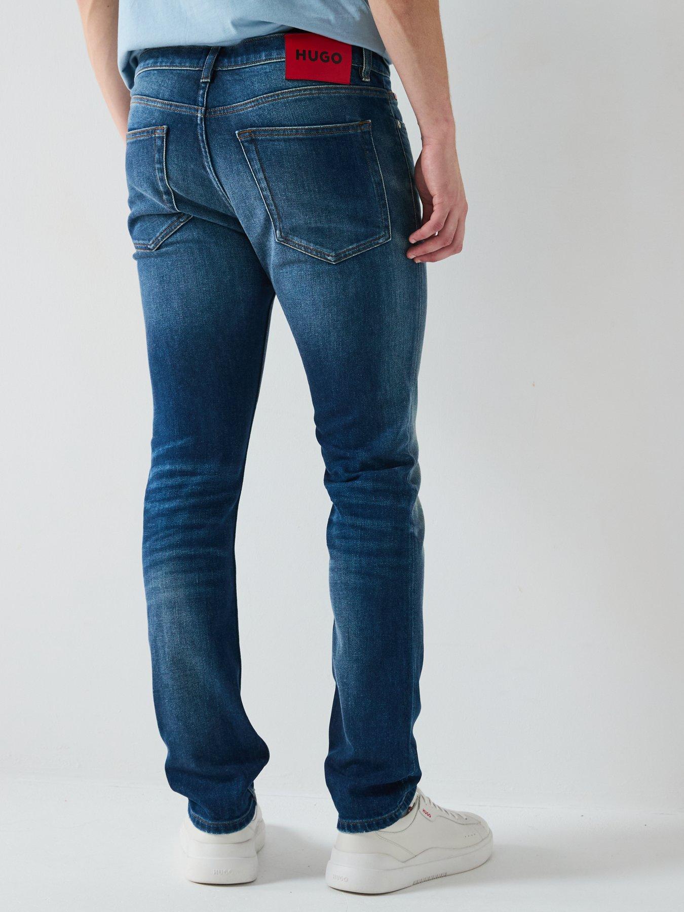 stillFront image of hugo-734-extra-slim-jeans-navy