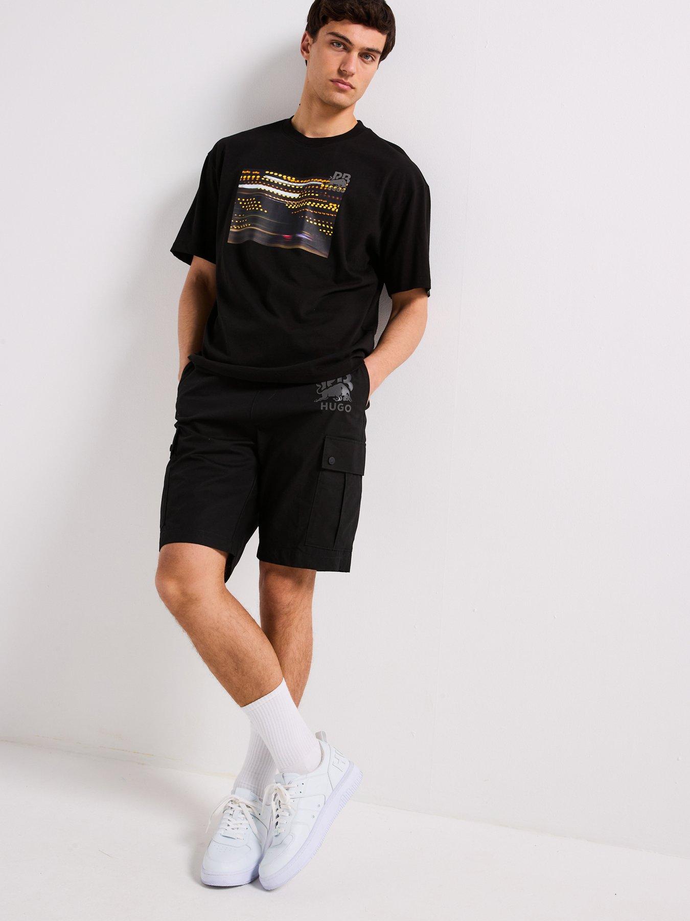  image of hugo-x-rb-daveley-racing-lights-graphic-t-shirt-black