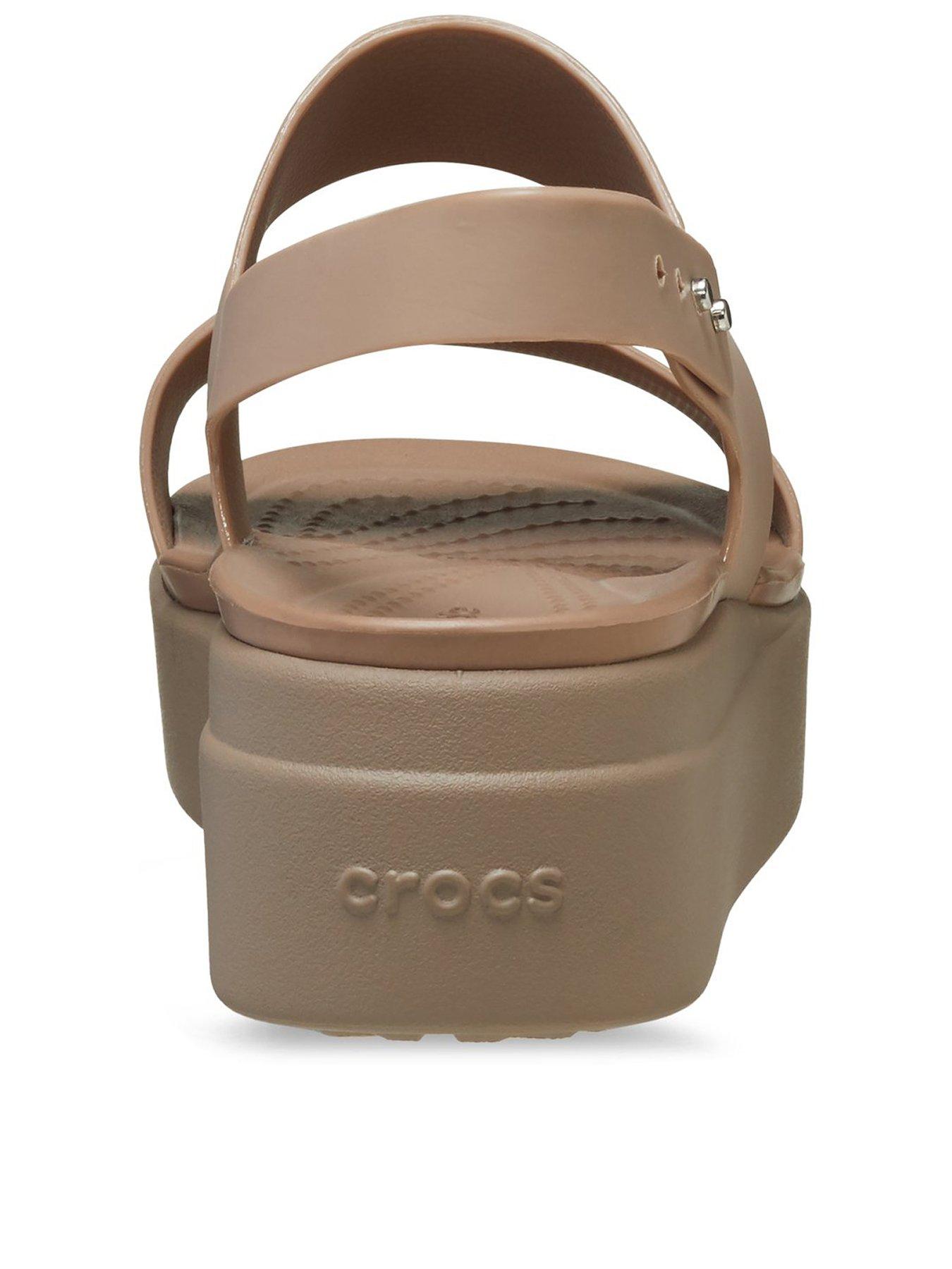  image of crocs-brooklyn-low-wedge-sandal-brown