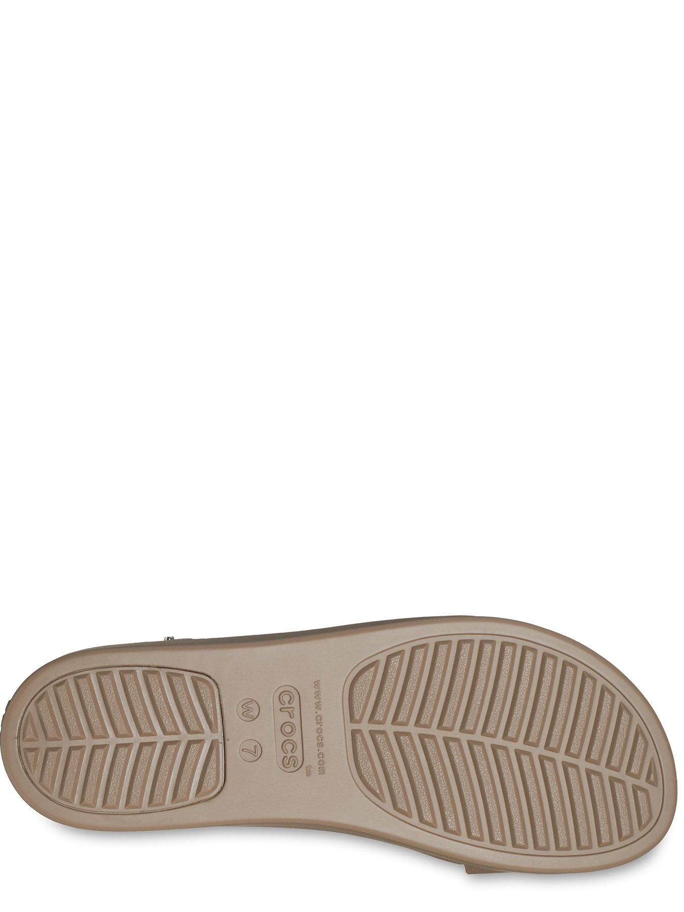  image of crocs-brooklyn-low-wedge-sandal-brown