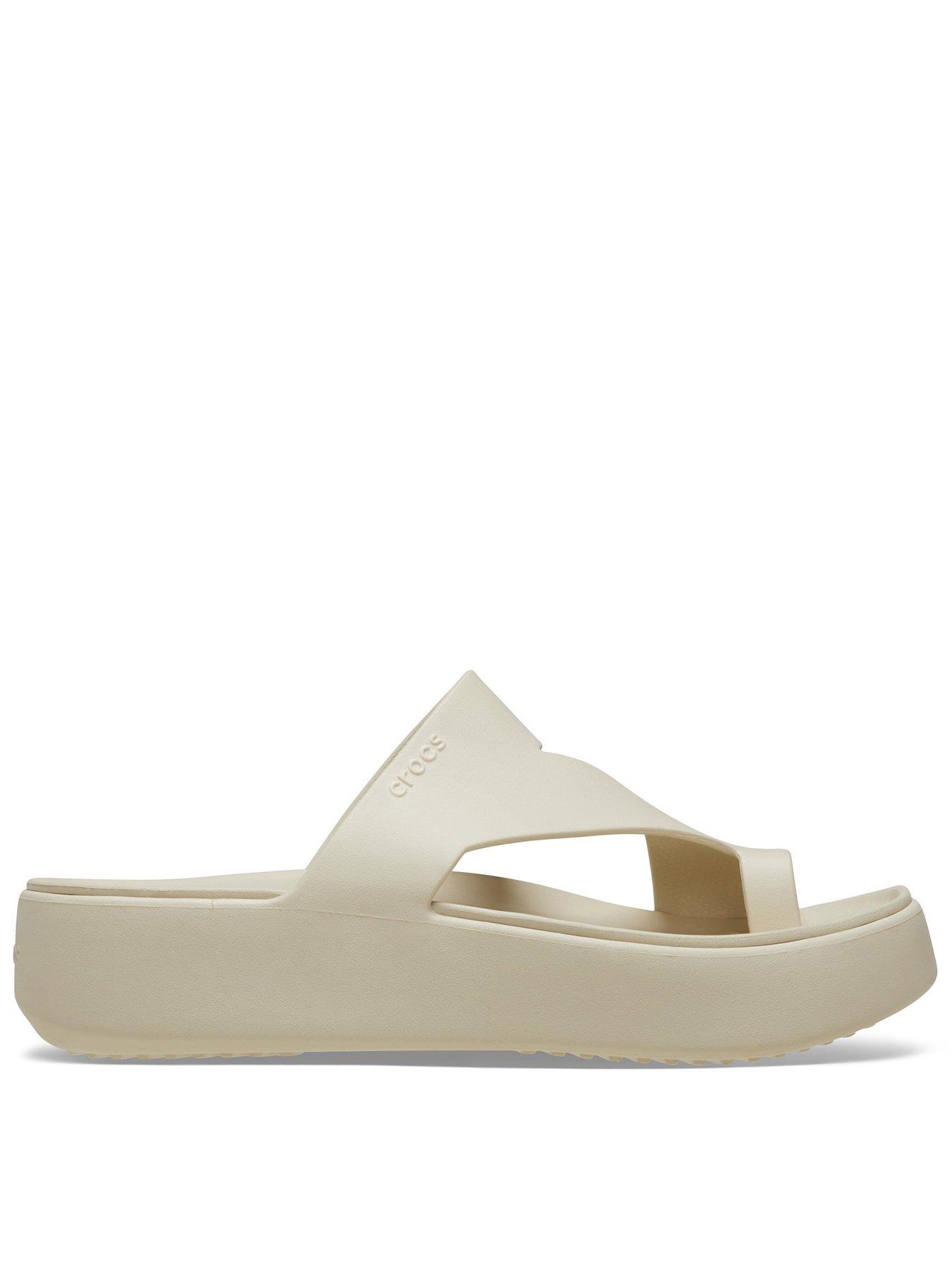 Crocs Getaway Platform Toe Loop Sandal - Nude