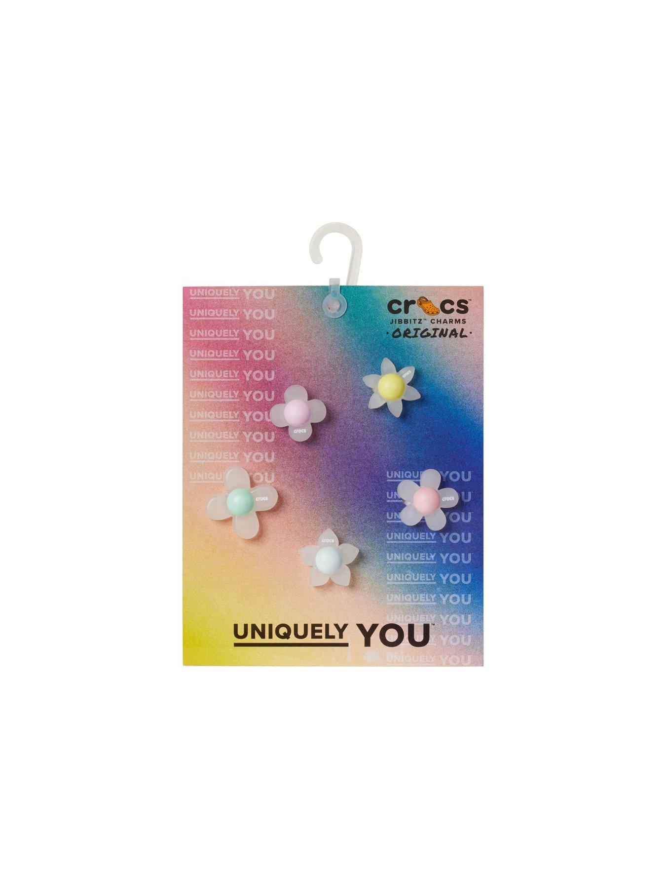  image of crocs-iridescent-flowers-5-pack-jibbitz-multi
