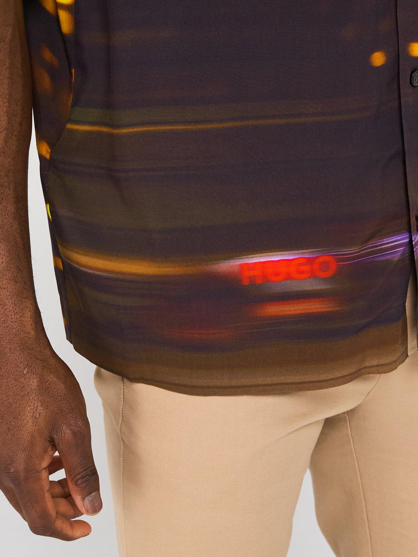  image of hugo-xrb-espino-racing-lights-short-sleeve-shirt-multi