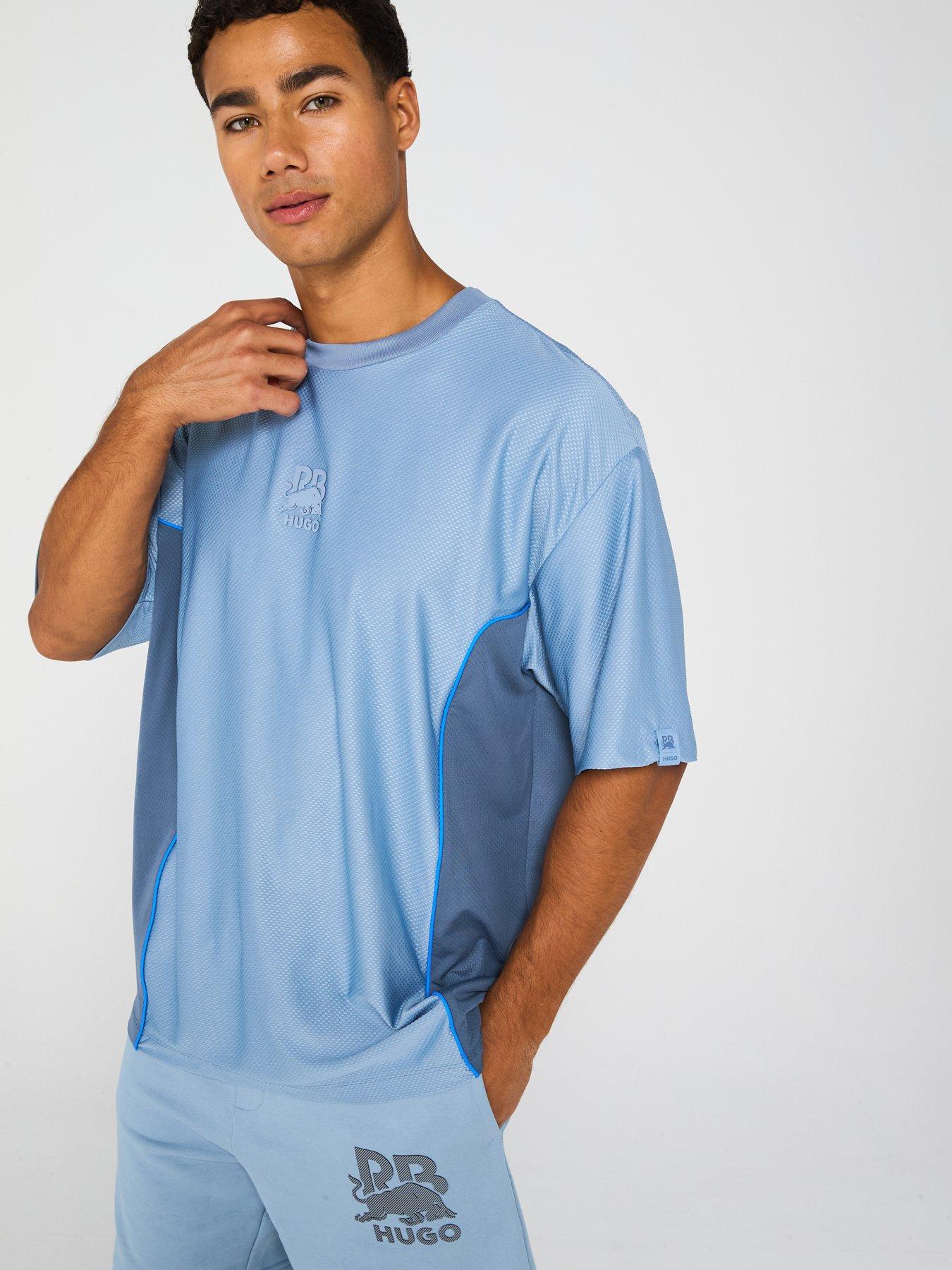 hugo-x-rb-dinokey-tech-t-shirt-blue