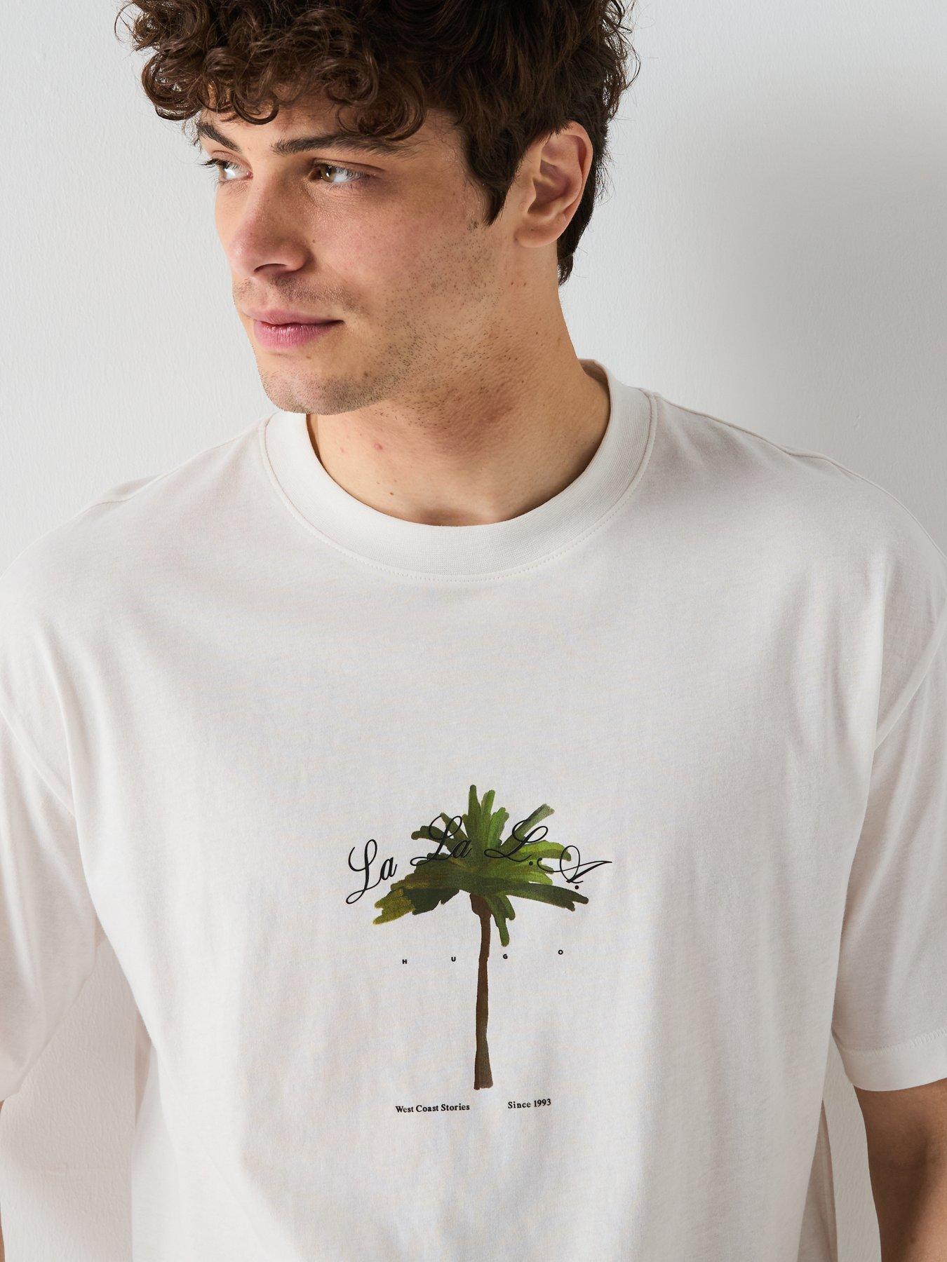  image of hugo-duwom-relaxed-palm-tree-t-shirt