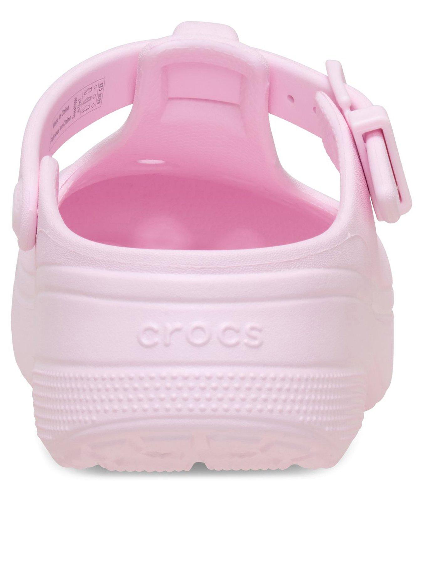  image of crocs-classic-mary-jane-clog-shoe-pink