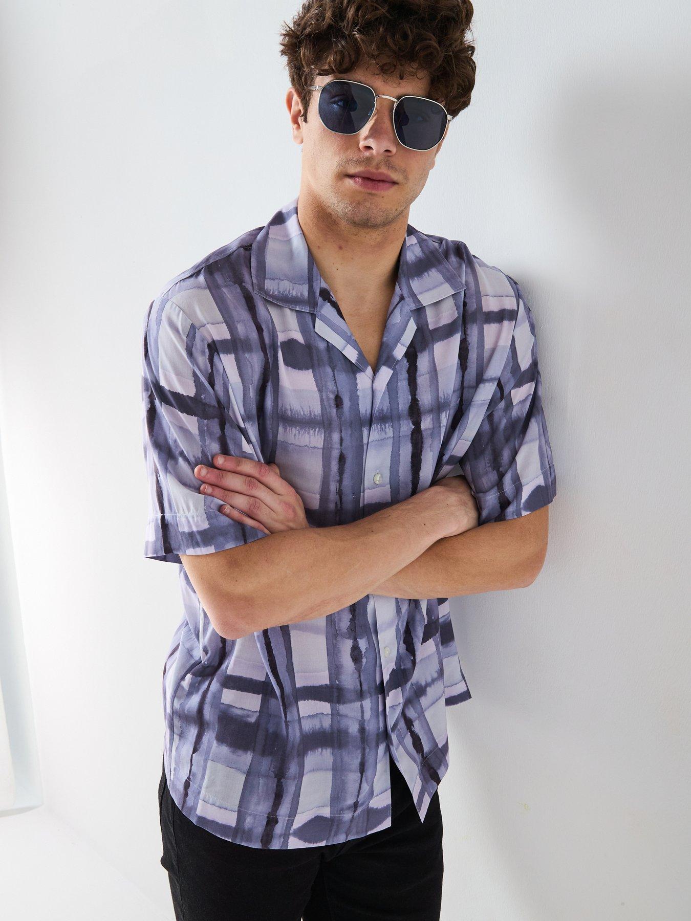 hugo-espino-relaxed-check-short-sleeve-shirt-purple-open-purple