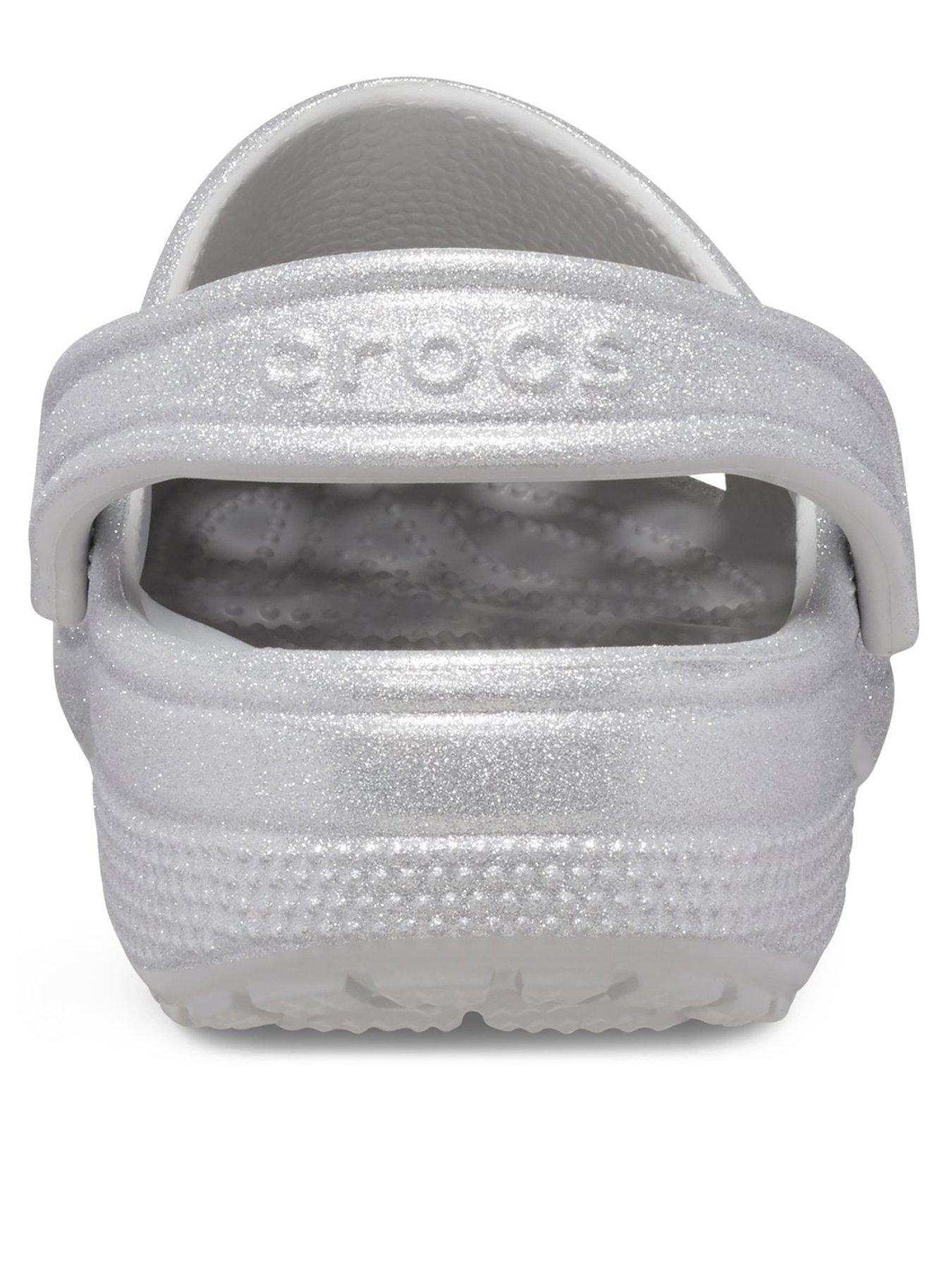  image of crocs-classic-glitter-clog-silver
