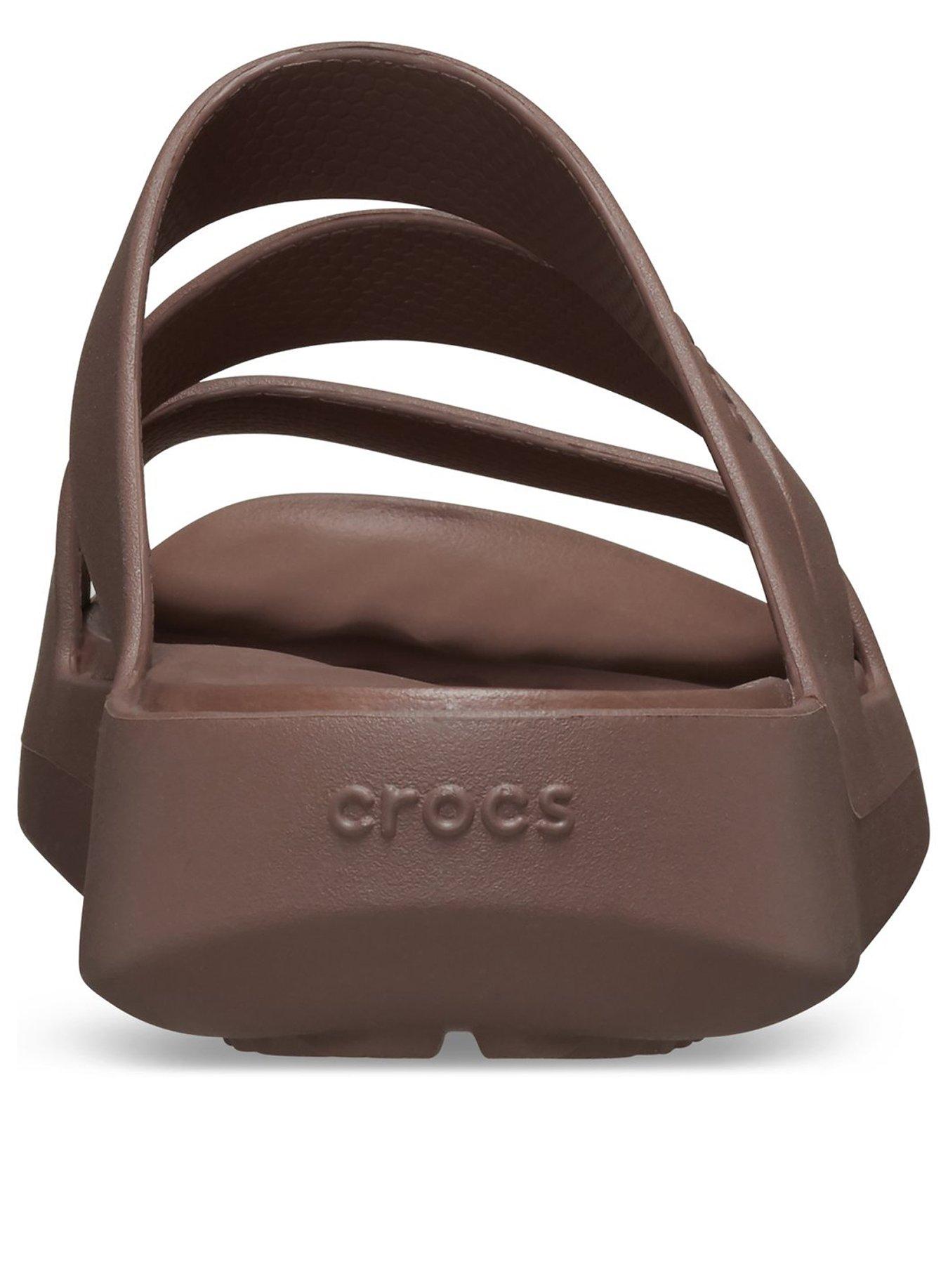  image of crocs-getaway-strappy-sandal-brown