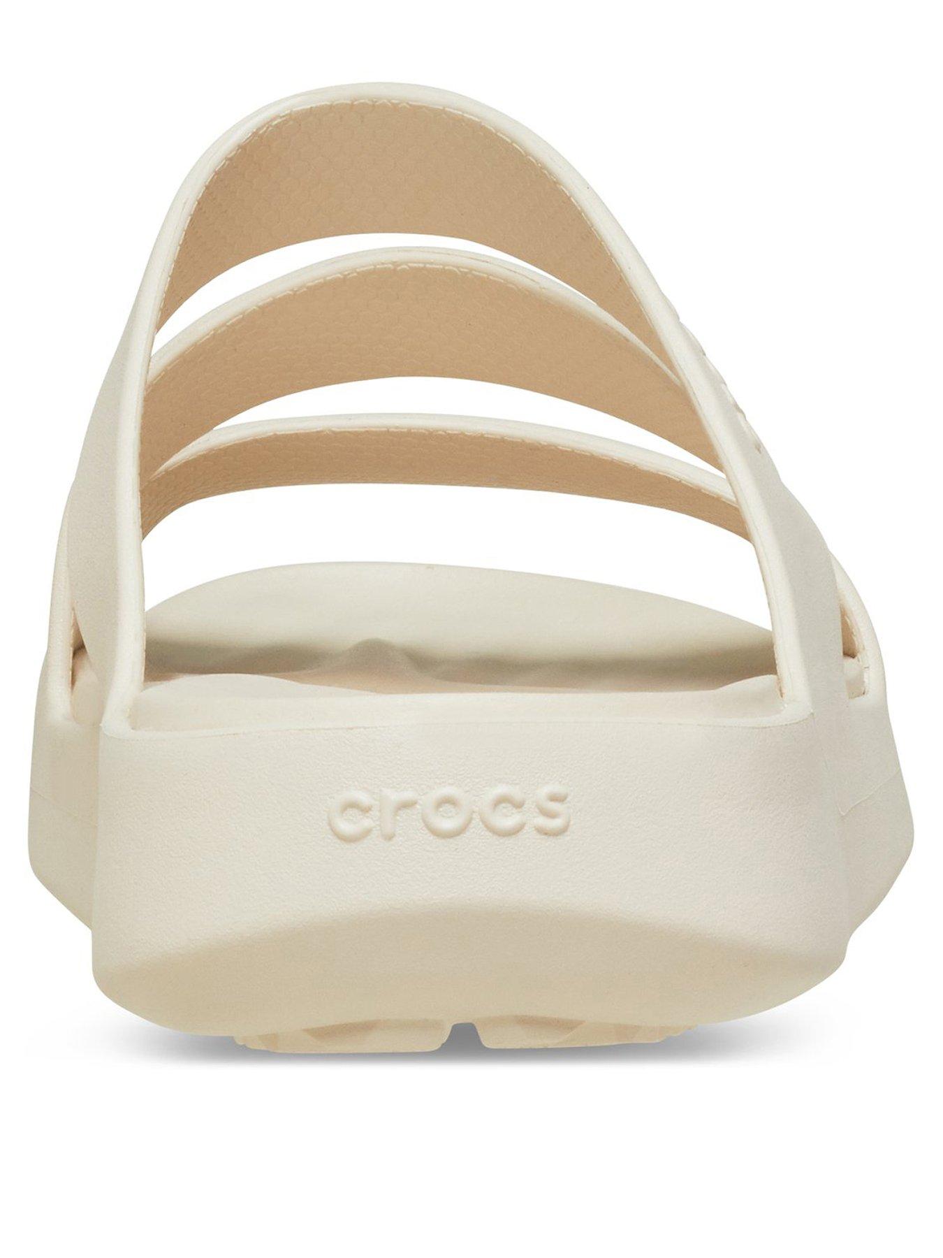 Image 3 of 6 of Crocs Getaway Strappy Sandals - Cream