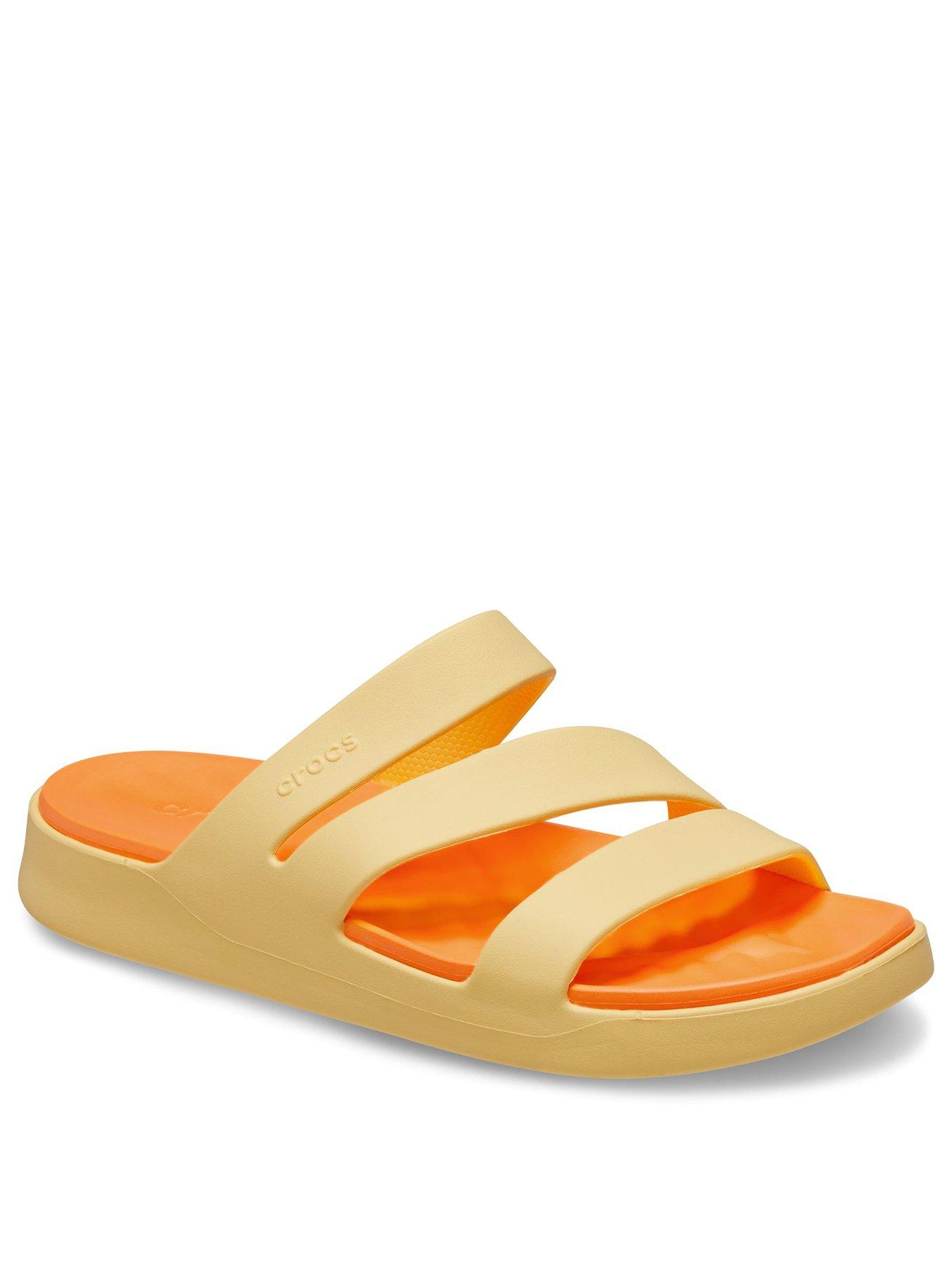 stillFront image of crocs-getaway-strappy-sandal-orange