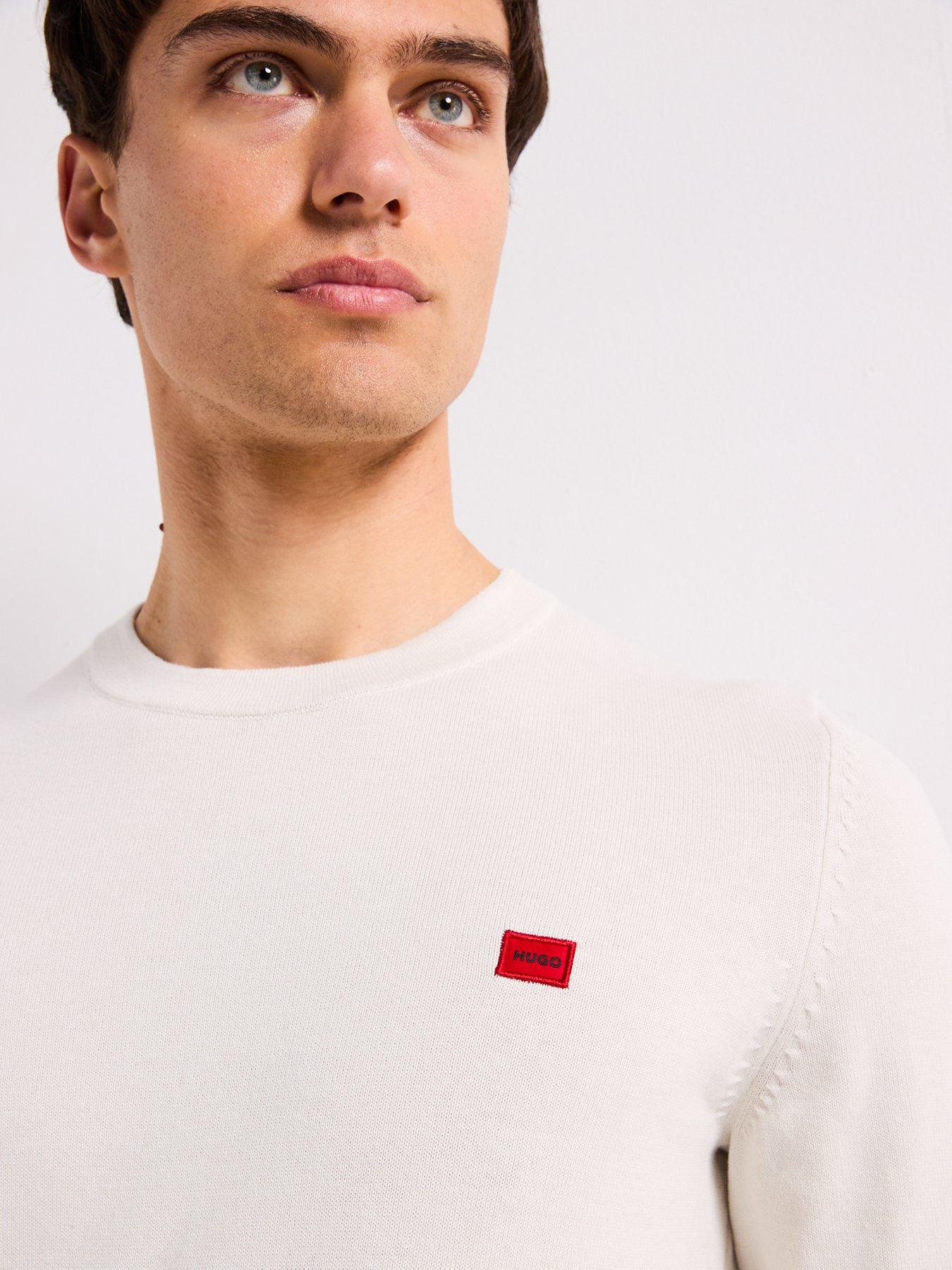  image of hugo-san-cassius-c1-relaxed-fit-knitted-jumper--natural