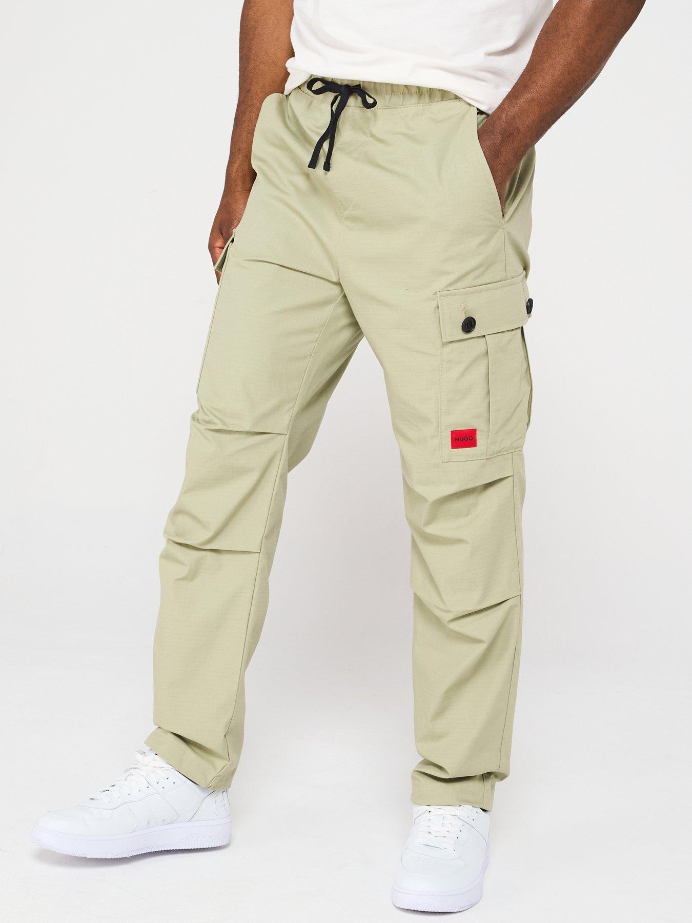 hugo-garlo233-regular-fit-drawstring-cargo-pants-green